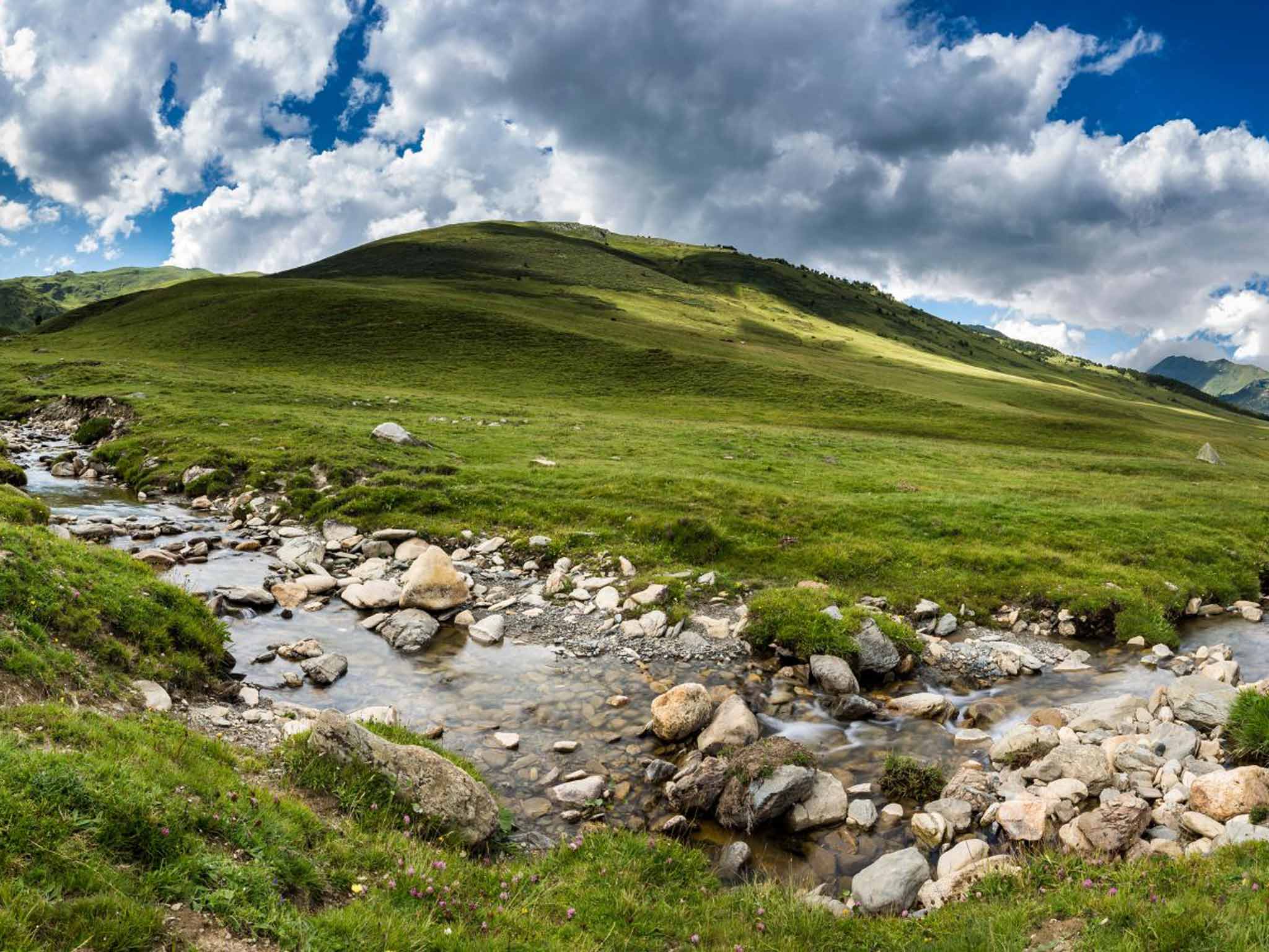 Peaceful Val d'Aran in the Pyrenées