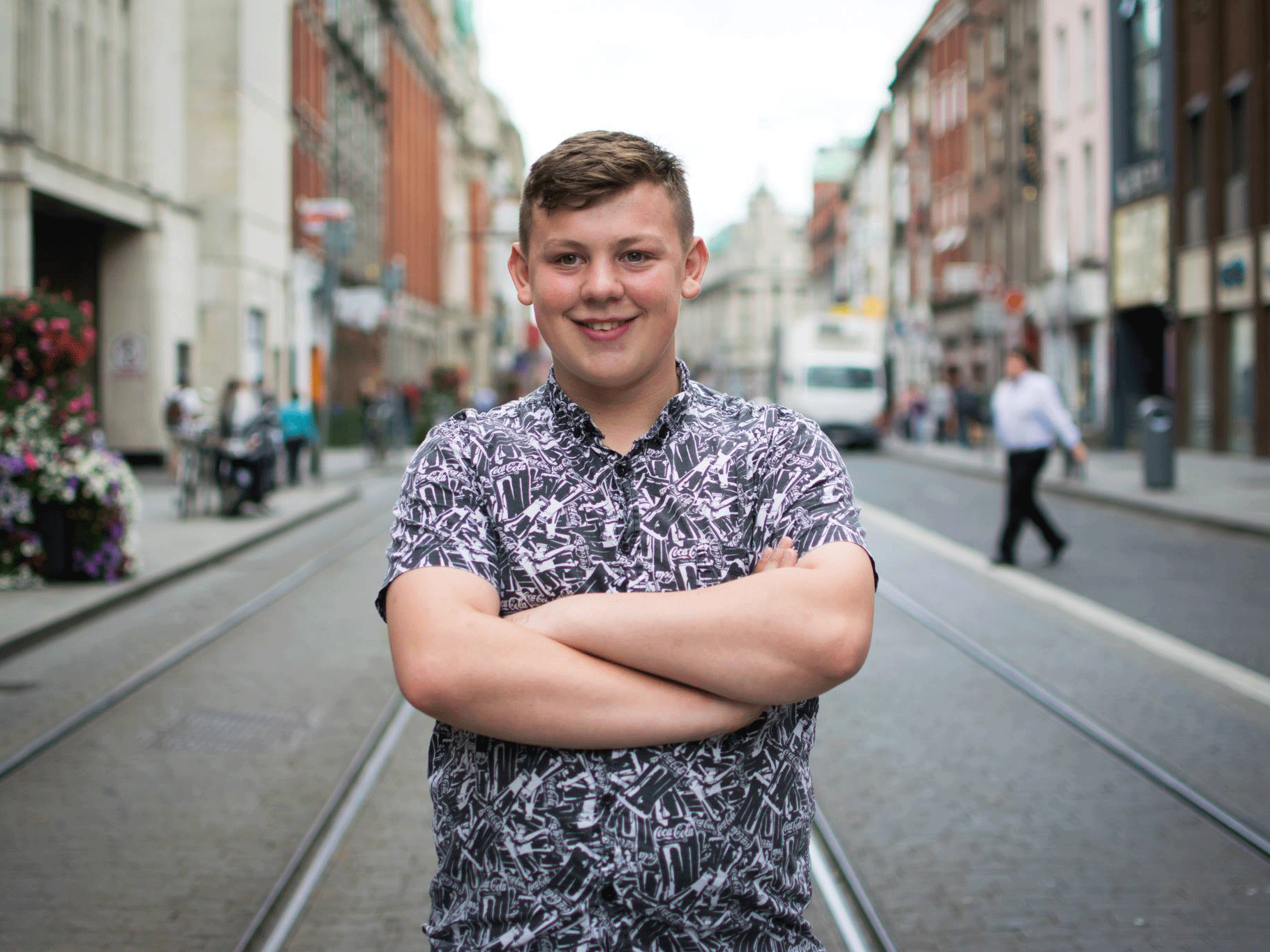 Jamie Harrington, 16, saved a suicidal man's life by asking him "are you okay?"