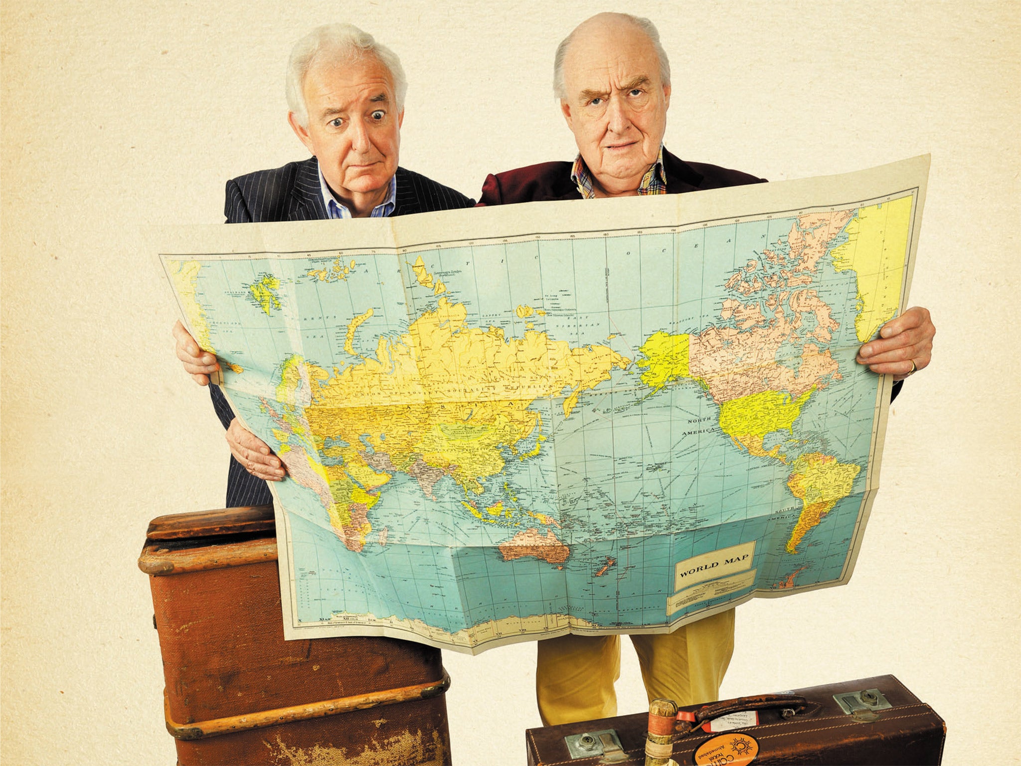 Peter Baxter, 67, and Henry Blofeld, 76, will be reminiscing about their adventures on the road