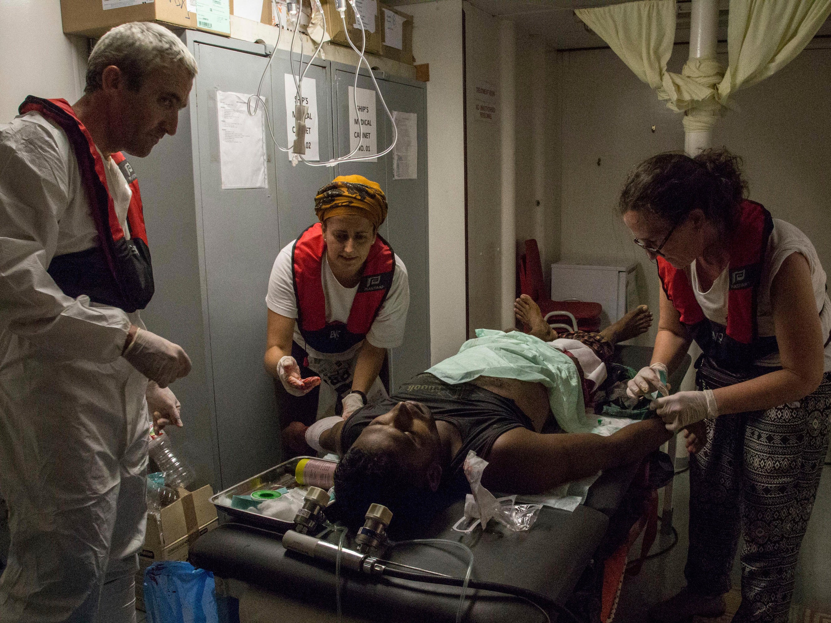 A man from Bangladesh who survived the capsizing and sinking