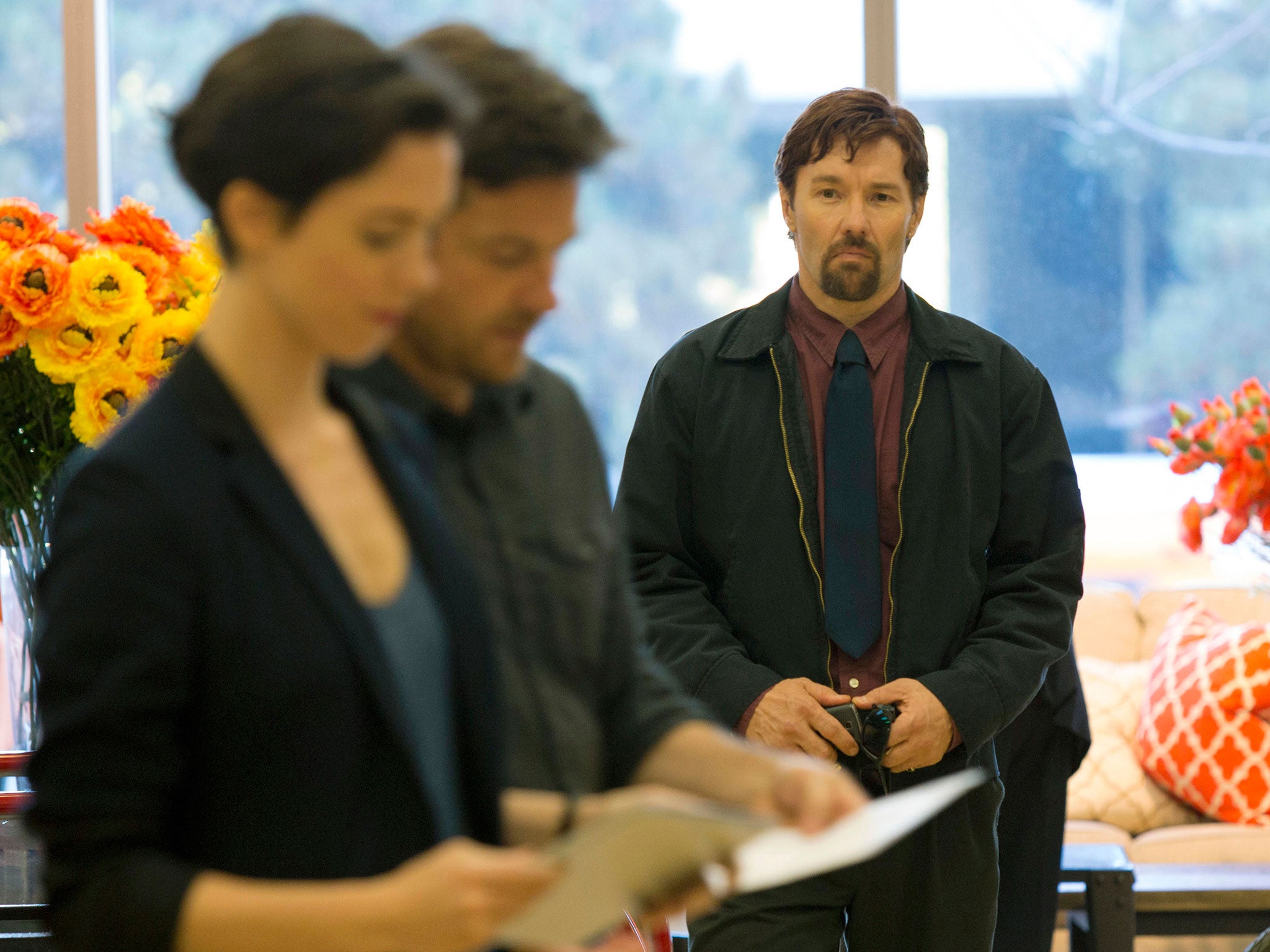 Rebecca Hall, Jason Bateman, and Joel Edgerton, in The Gift