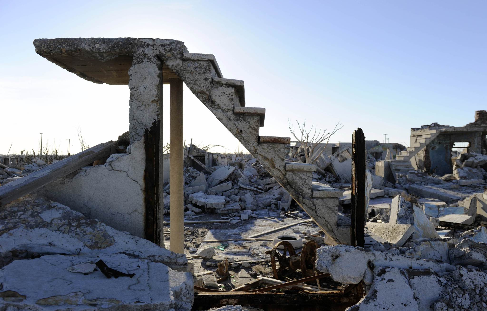 The ruins of Epecuen have laid empty for 30 years (Picture: AFP PHOTO/JUAN MABROMATA)