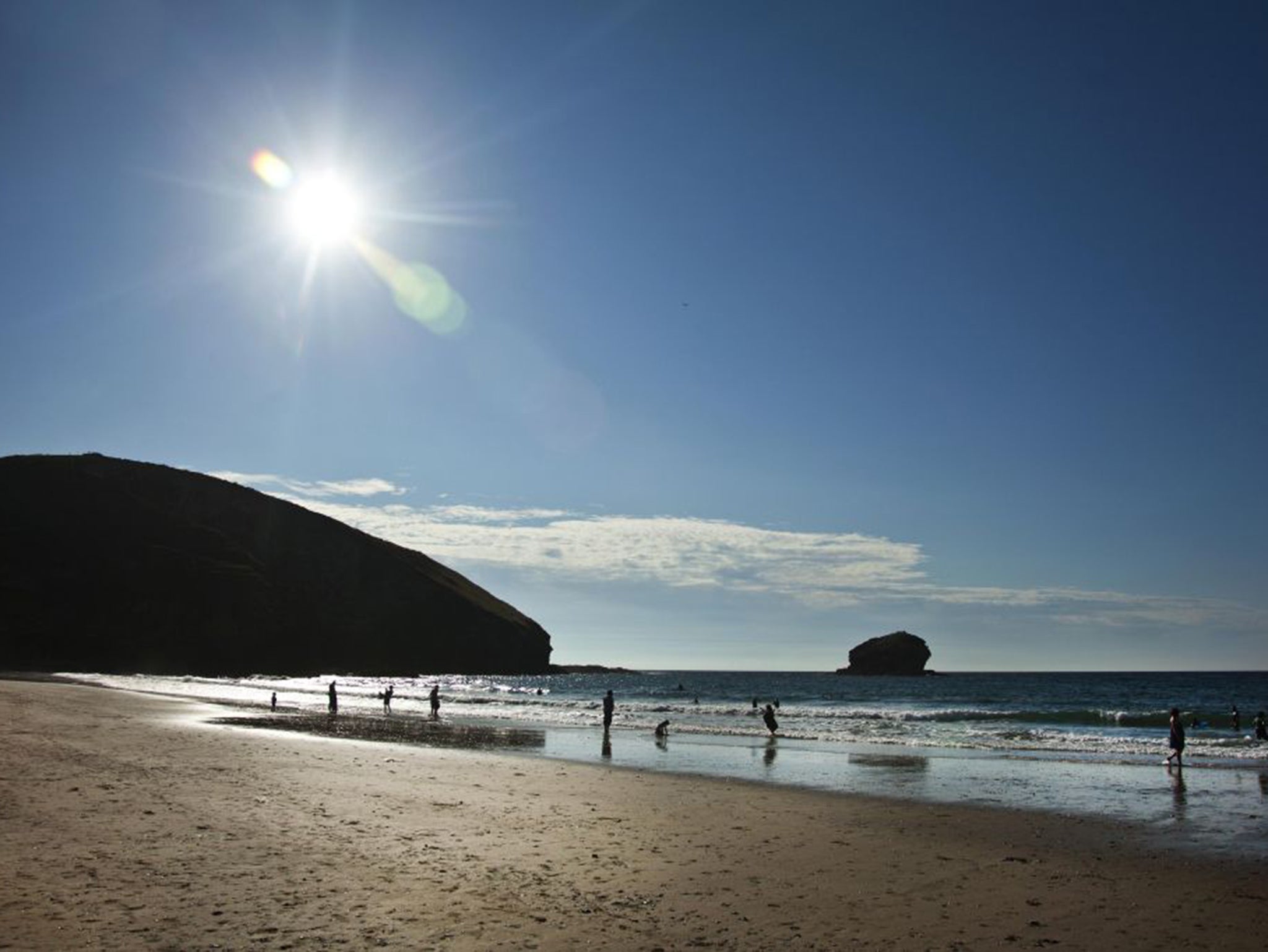 Gwel an Mor resort, Portreath, Cornwall beach