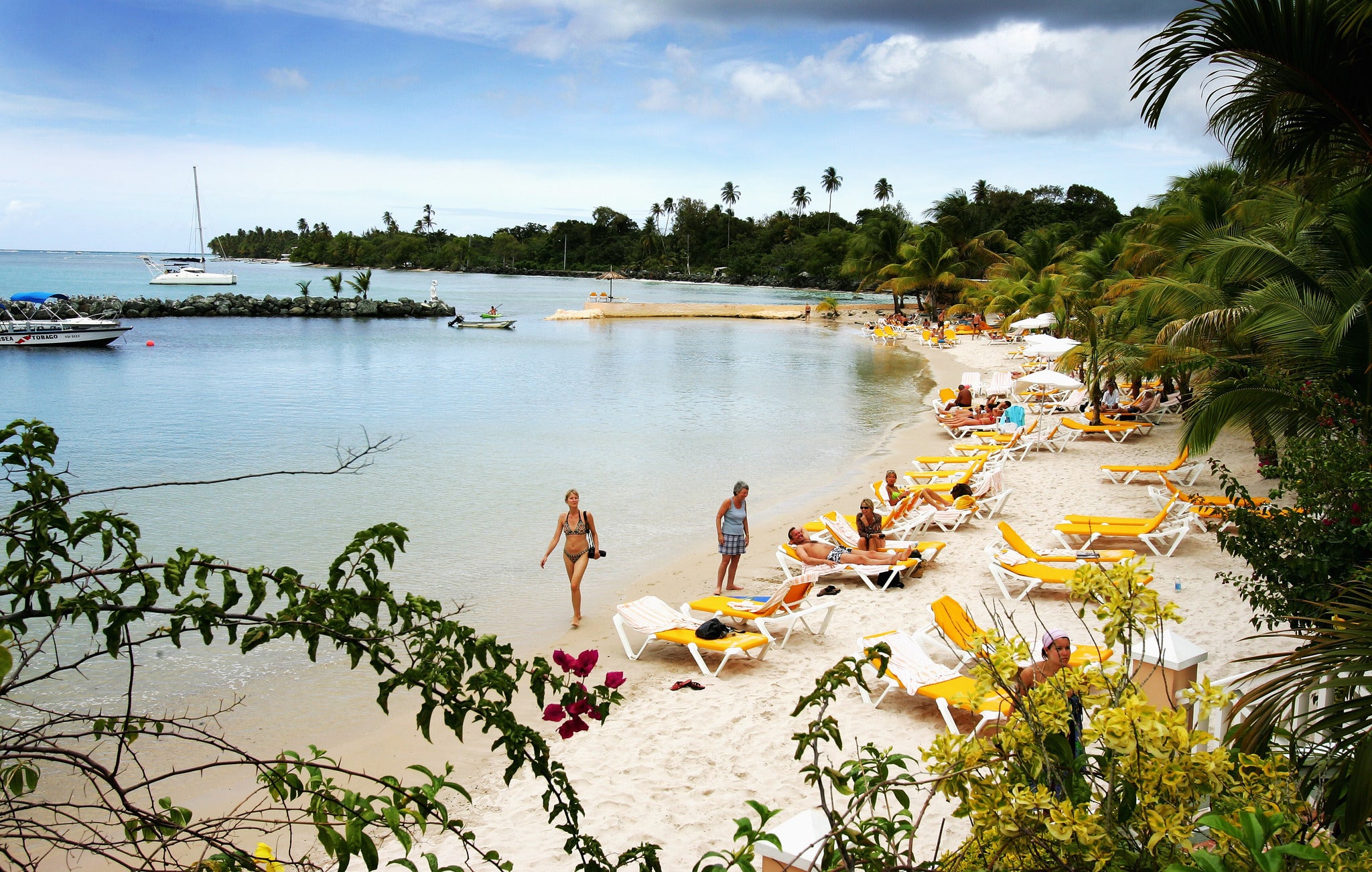 Authorities in Tobago have called the pollution of their normally beautiful beaches a 'national disaster'