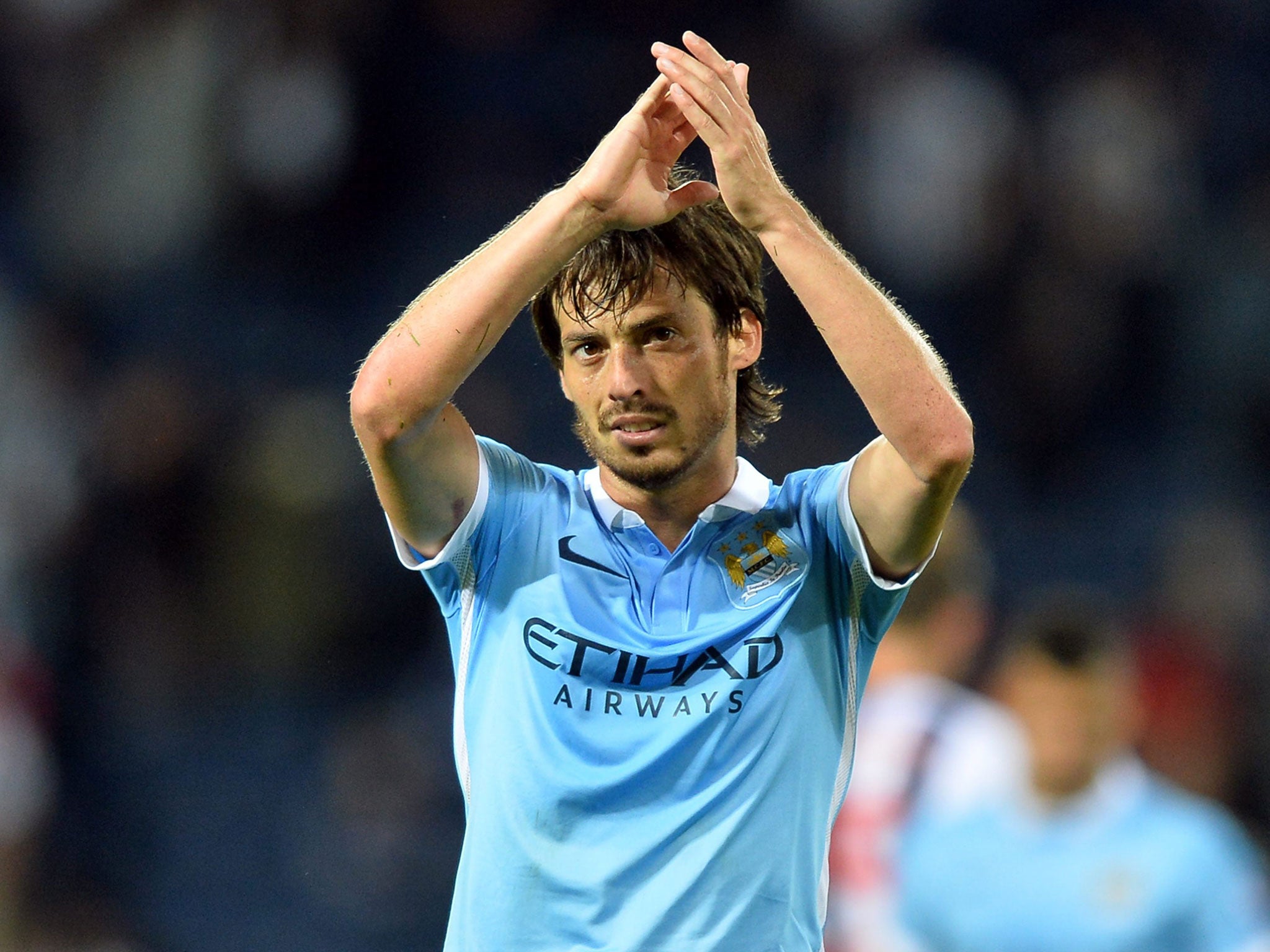 Manchester City's David Silva celebrates