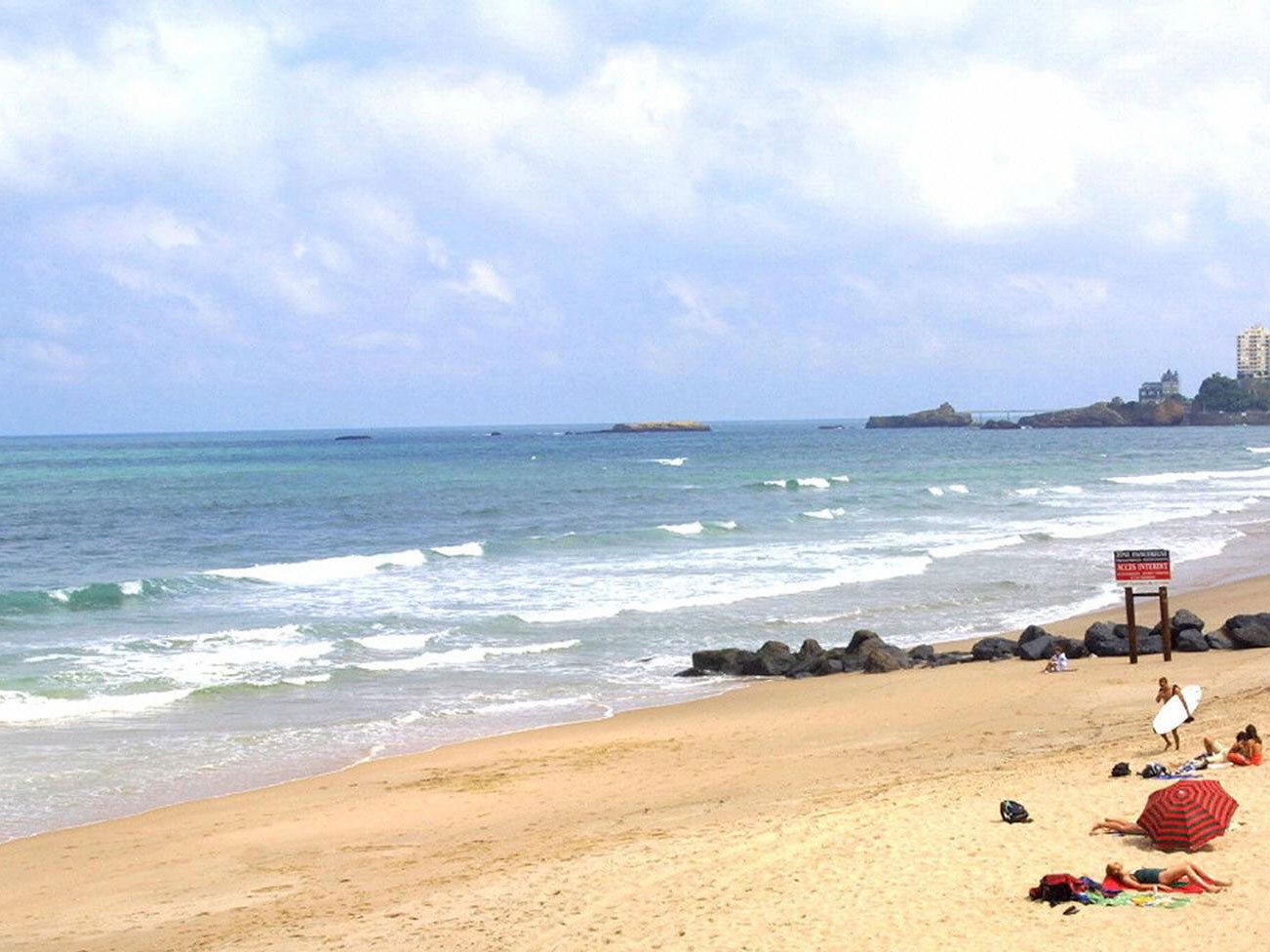 Mr Walton died in Labenne on the south west coast of France, around 10 miles from Biarritz (pictured)