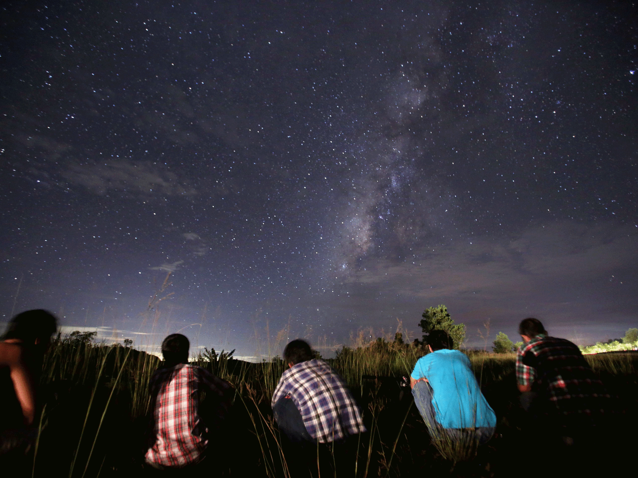 Spectators look out for Perseid meteors in Yangon, China