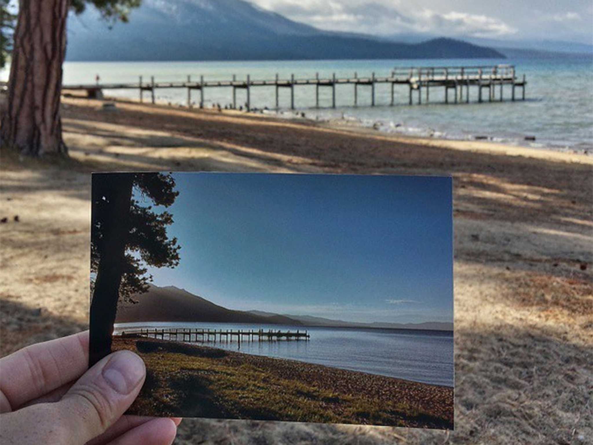 Valhalla Pier in South Lake Tahoe, California | June 1981 &amp; May 2015