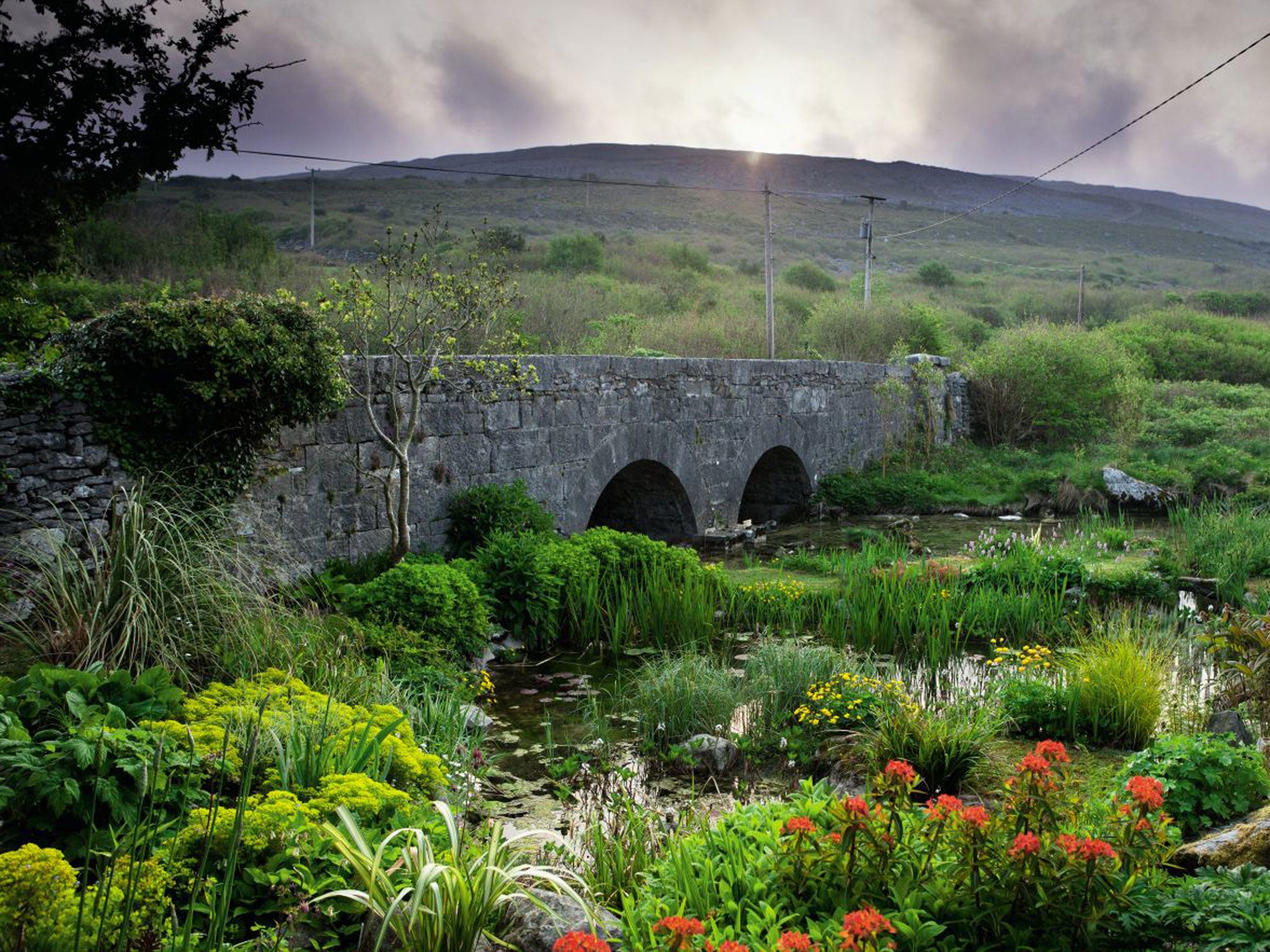 Kilfane Glen, County Kilkenny, where an 18th century winding path leads to a restored waterfall and hidden glade