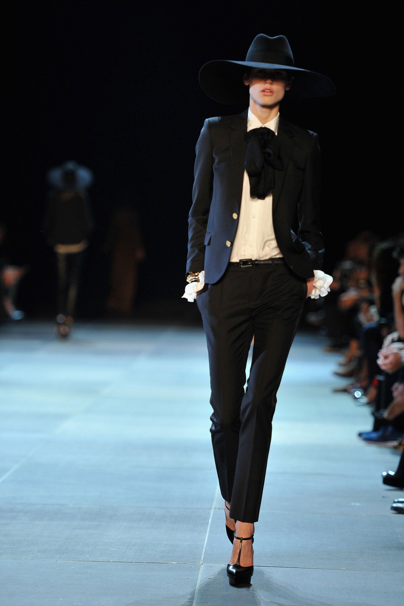 Hedi Slimane's womenswear designs for Saint Laurent, spring/summer 2013 (Getty)