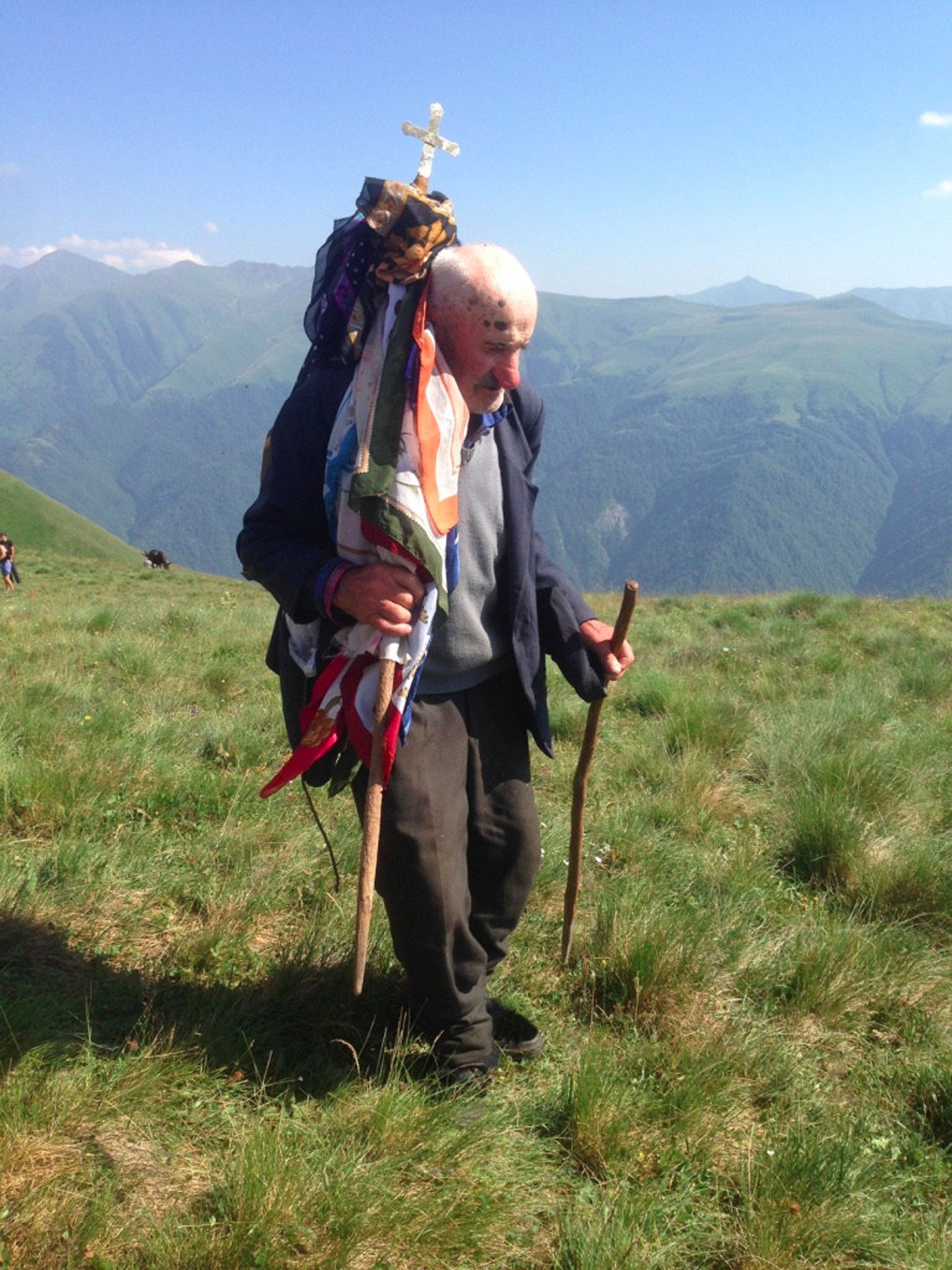 Shrine priest Ioseb Kochlishvili said he was visited in a dream and called to serve