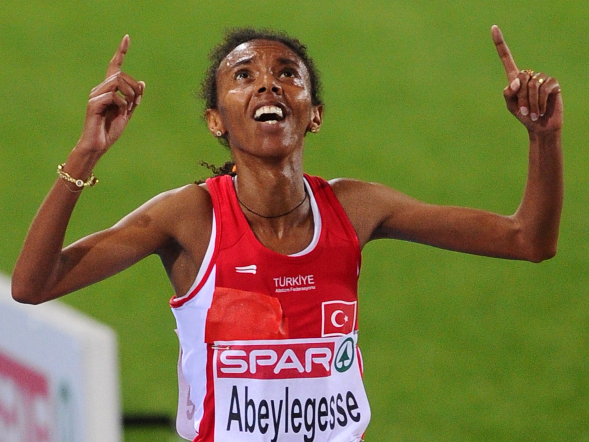 Elvan Abeylegesse won silver in the 10,000m at Osaka in 2007, but will not compete in Beijing this month (Getty)