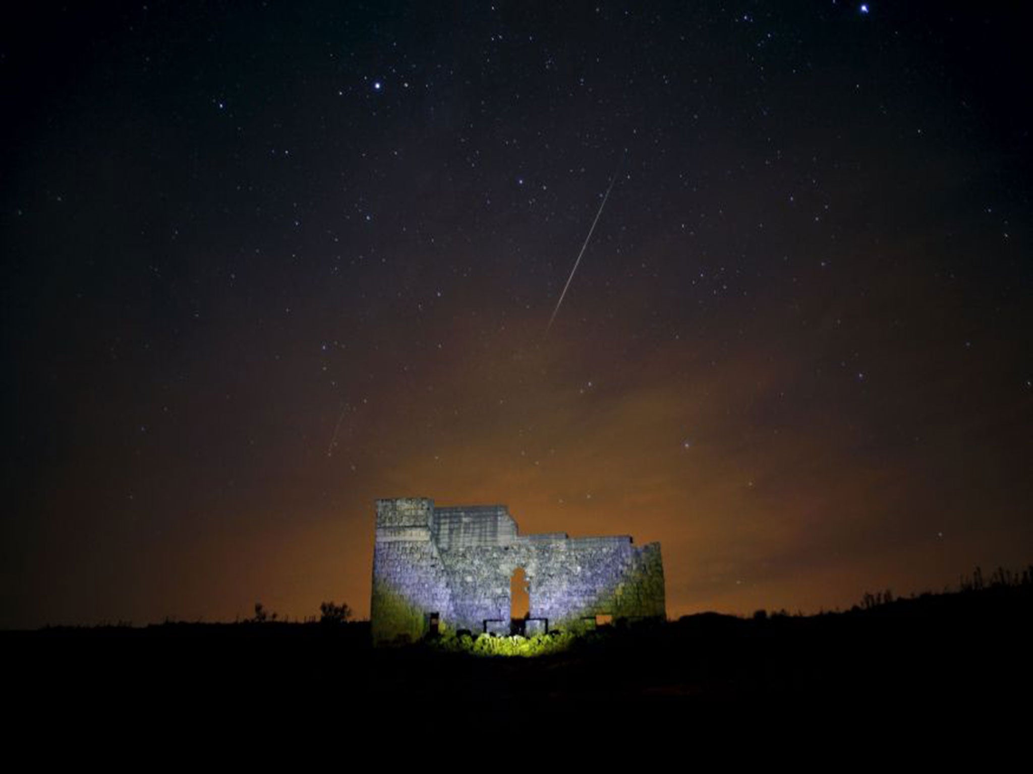The Roman theatre in the ruins of Acinipio, near Ronda, southern Spain