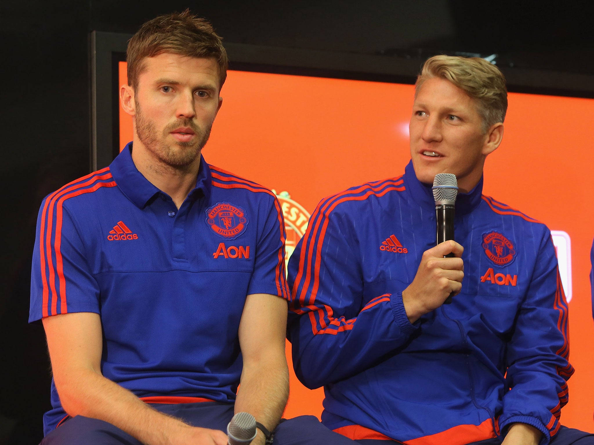 Bastian Schweinsteiger and Michael Carrick