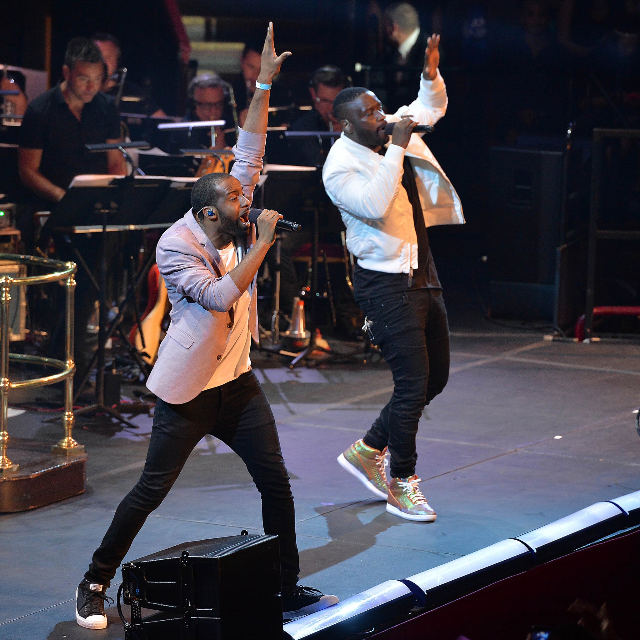 Lethal Bizzle performing with Shakka