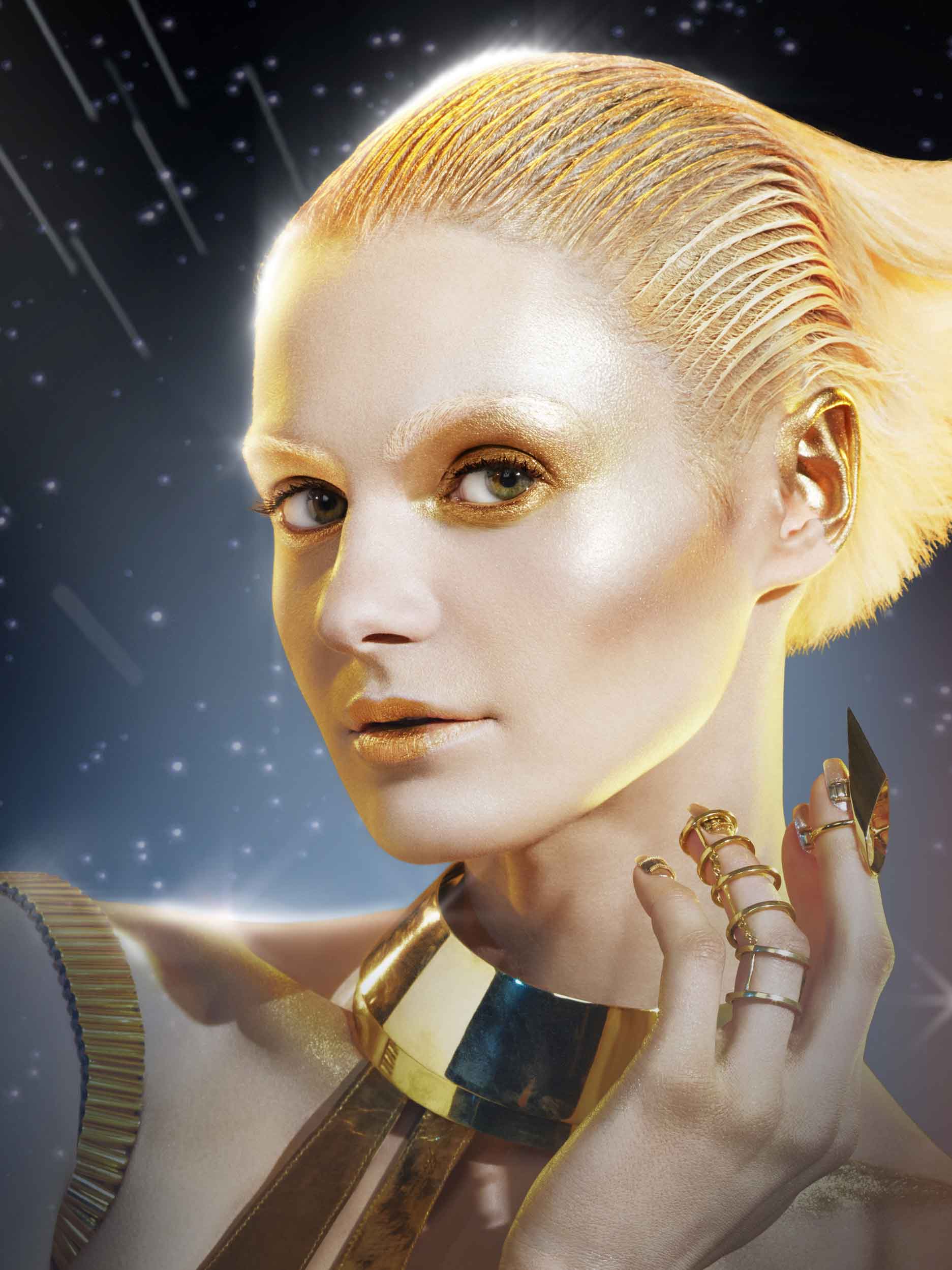 Droid inspired makeup look by Max Factor for Star Wars