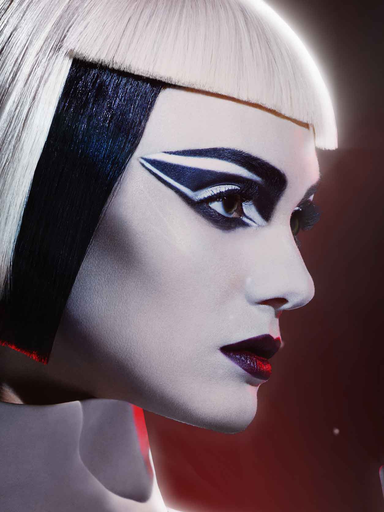 Storm Trooper inspired makeup look by Max Factor for Star Wars