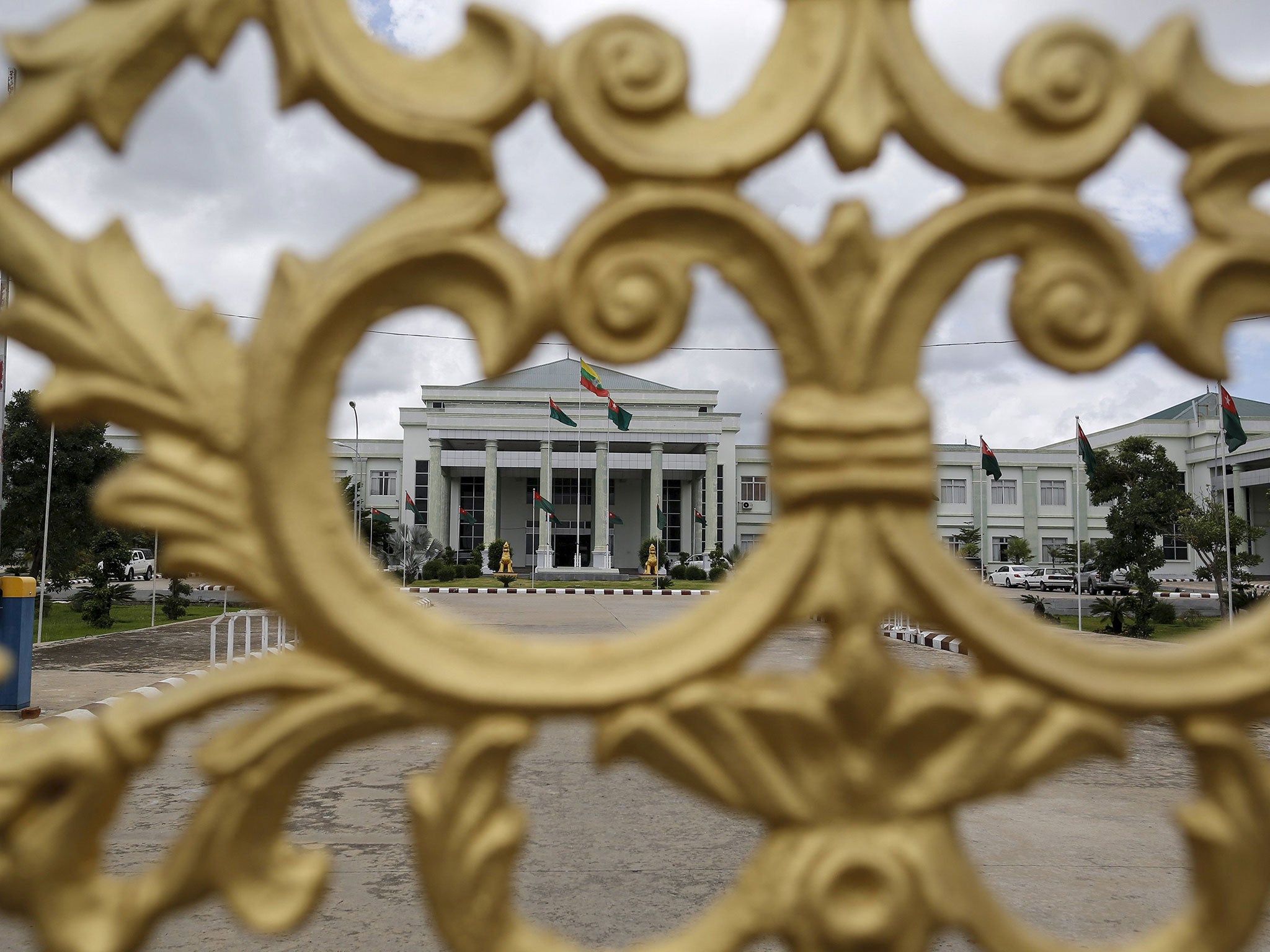 The Union Solidarity and Development Party head office in Burma’s capital remained under the control of the security forces that entered the building