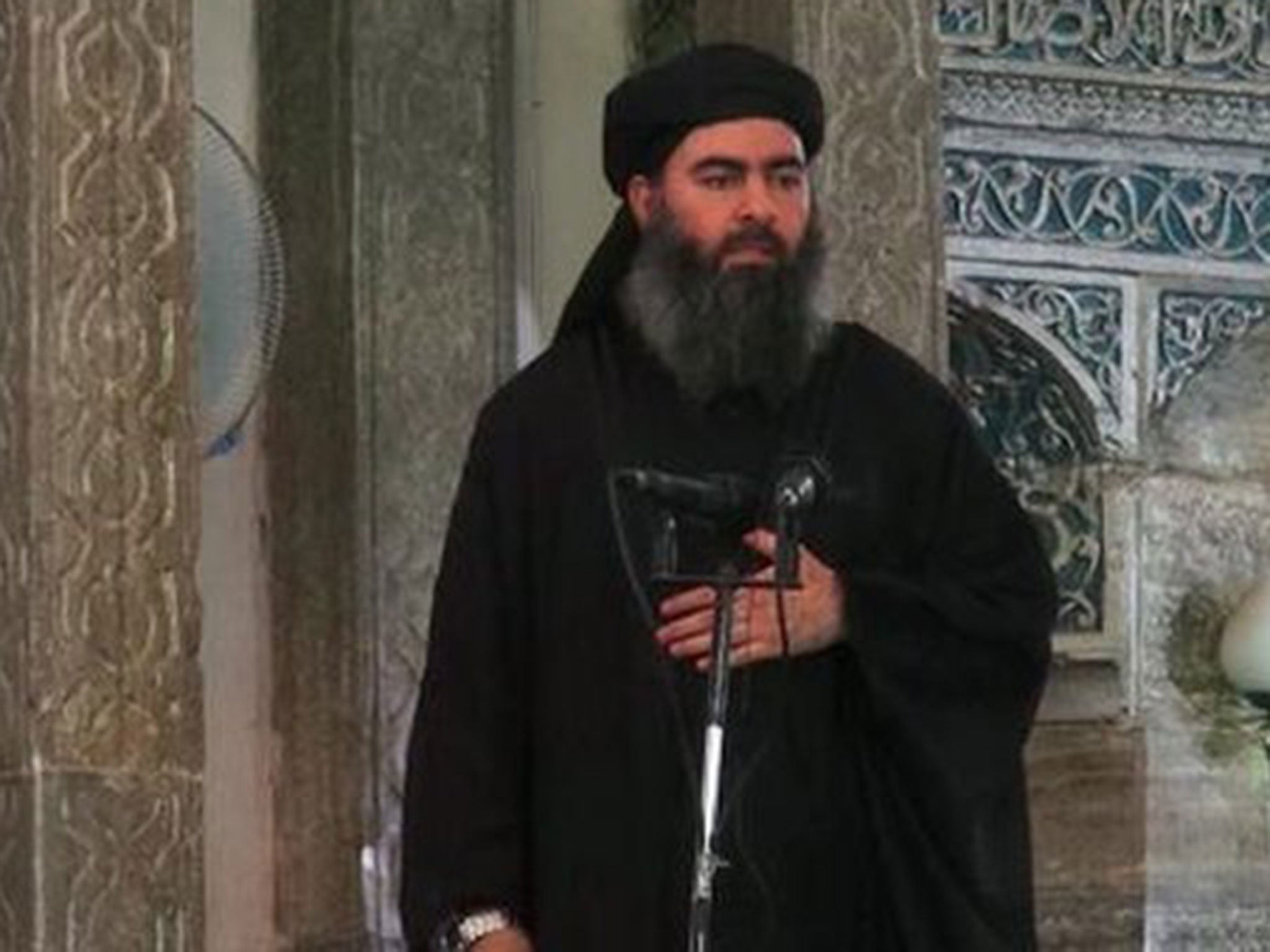 Isis leader Abu Bakr al-Baghdadi made his first appearance on video when he gave a sermon in Mosul in July