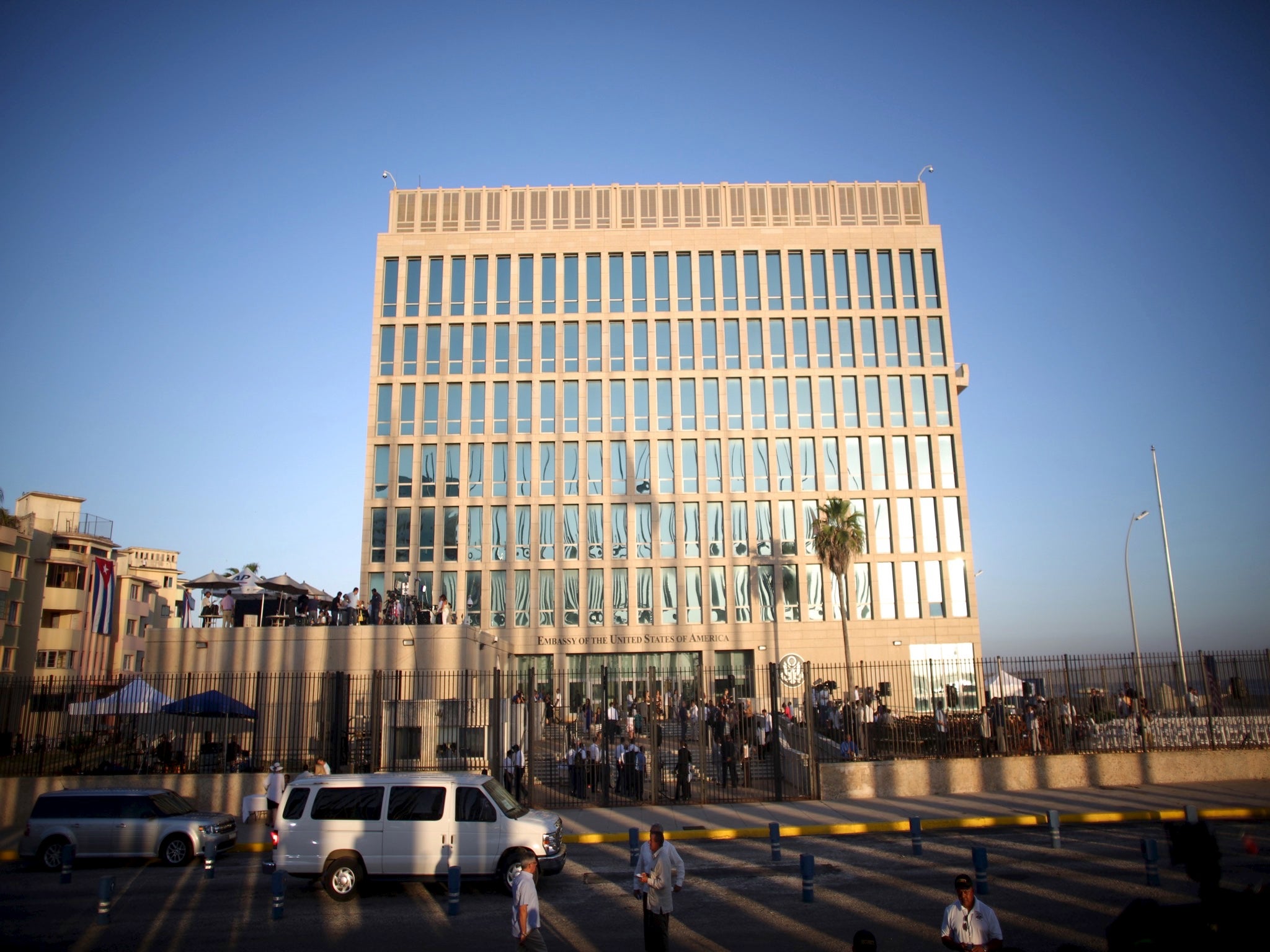 The Stars and Stripes has been raised at the US embassy in Cuba