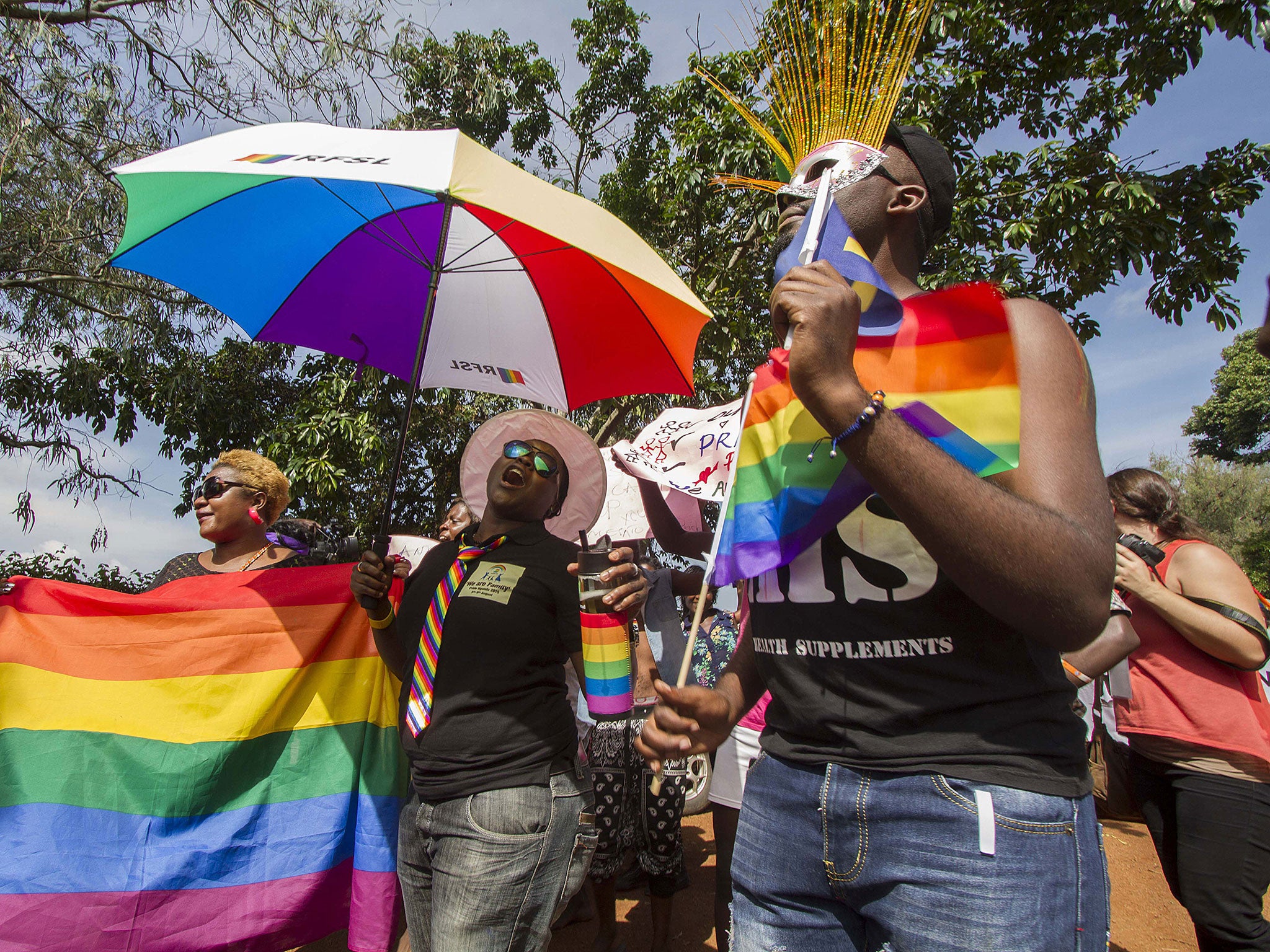 A Gay Pride march in Uganda, which attempted to outlaw homosexuality just last year, earlier this month