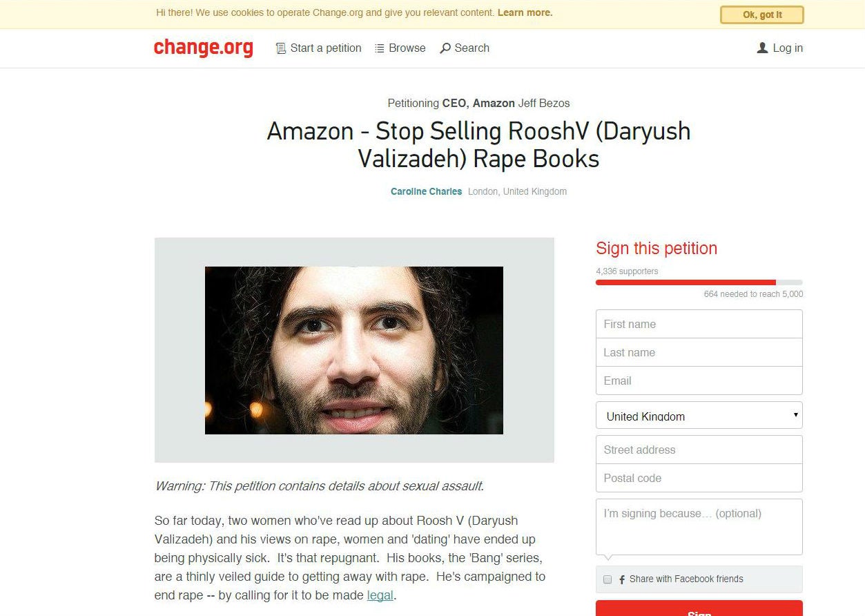 The petition was launched two days ago