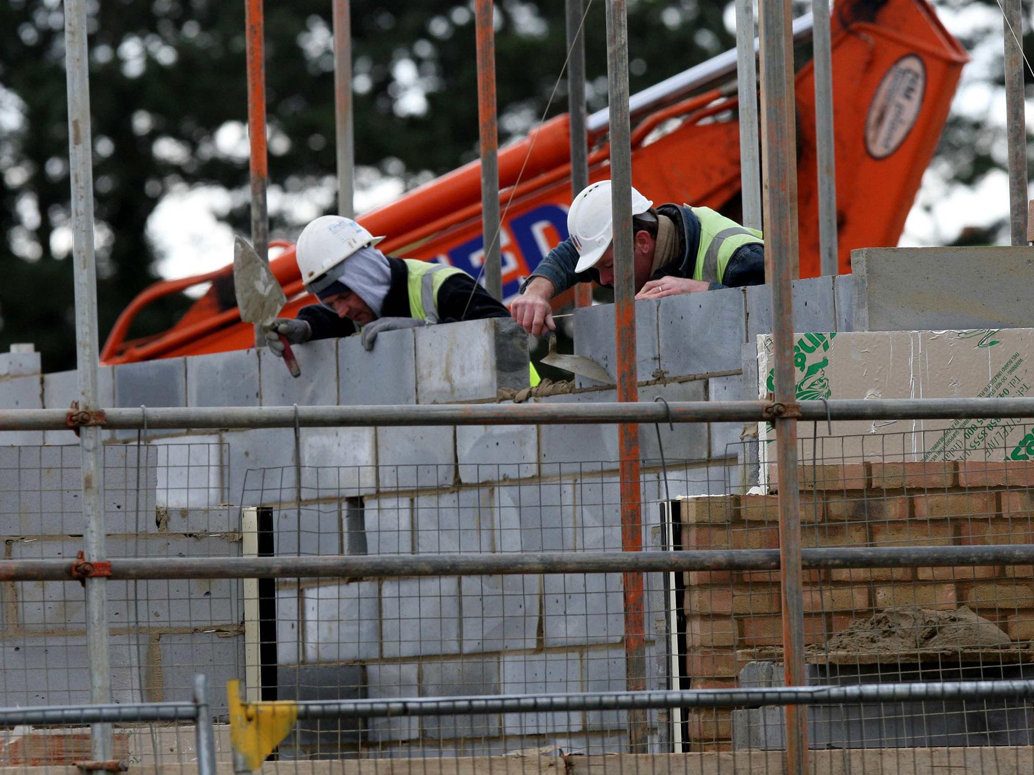 The Bovis Homes building site in Cambourne Near Cambridge