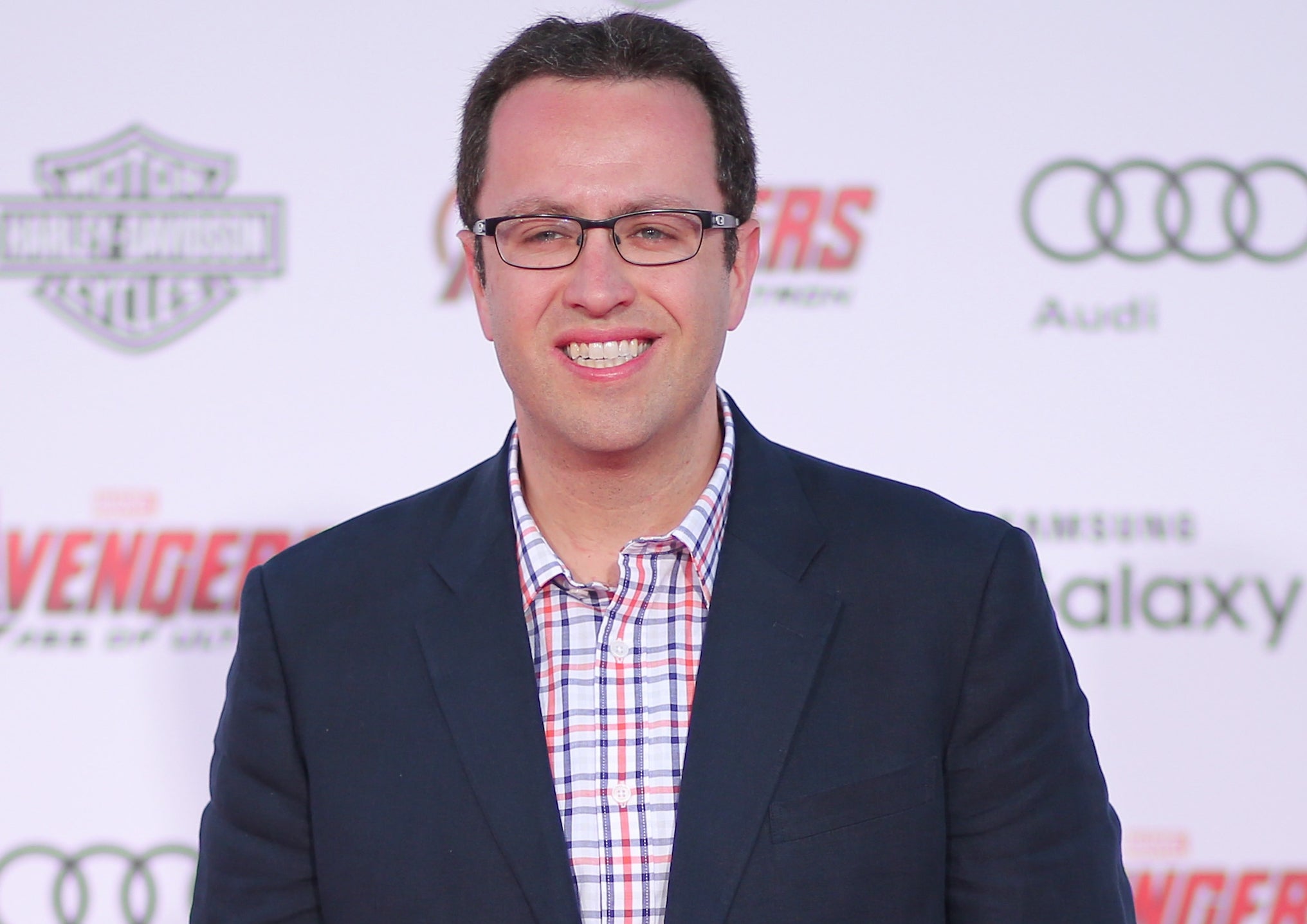 The former "Subway guy" attends the premiere of Marvel's "Avengers: Age Of Ultron."