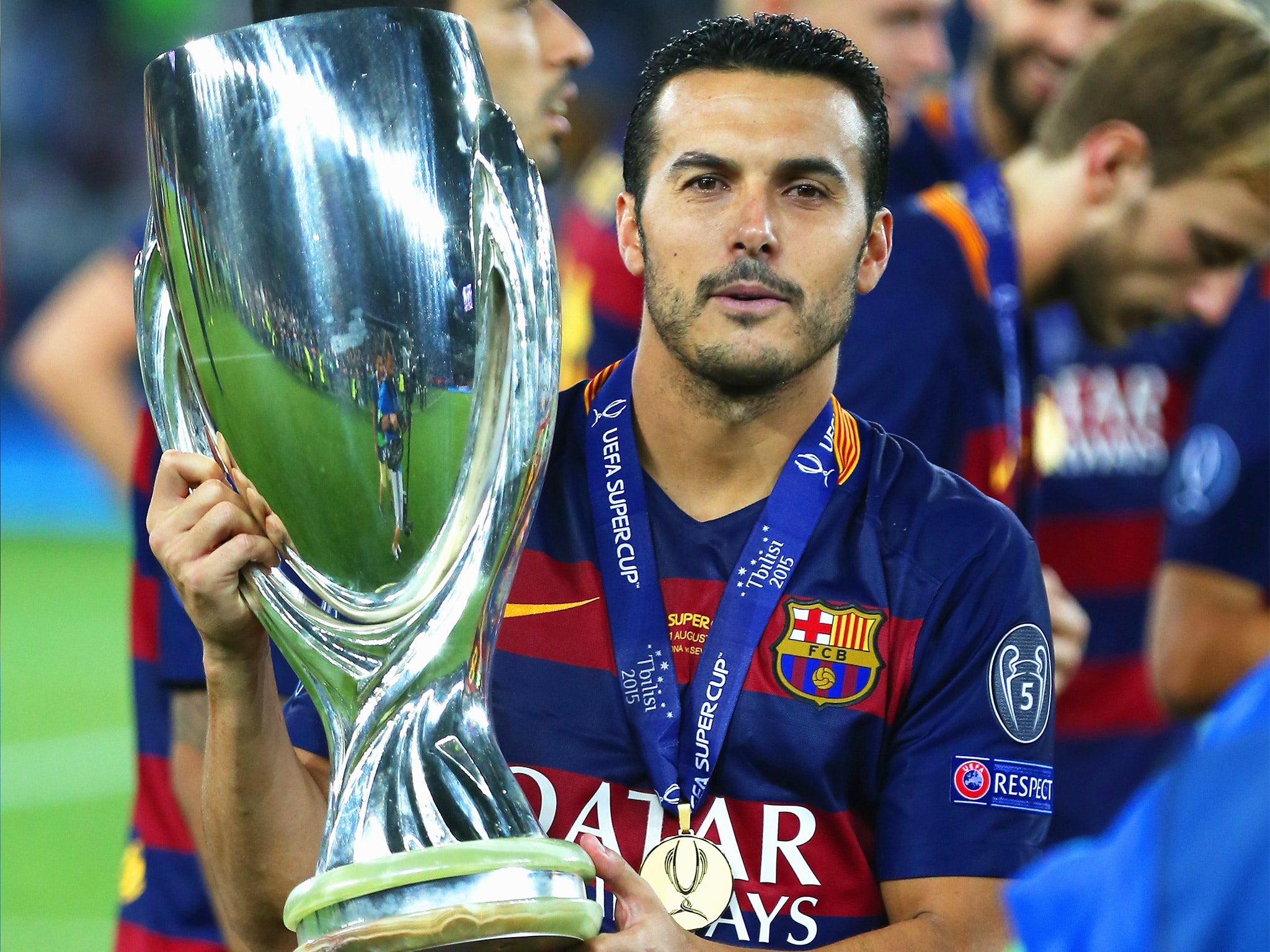 Pedro scored the winner for Barcelona in their Uefa Super Cup triumph earlier this month