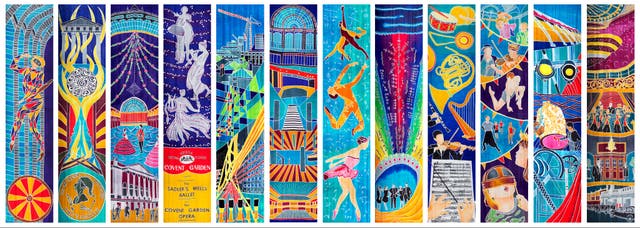 These twelve banners will hang in the Royal Opera House from Friday 4 September 