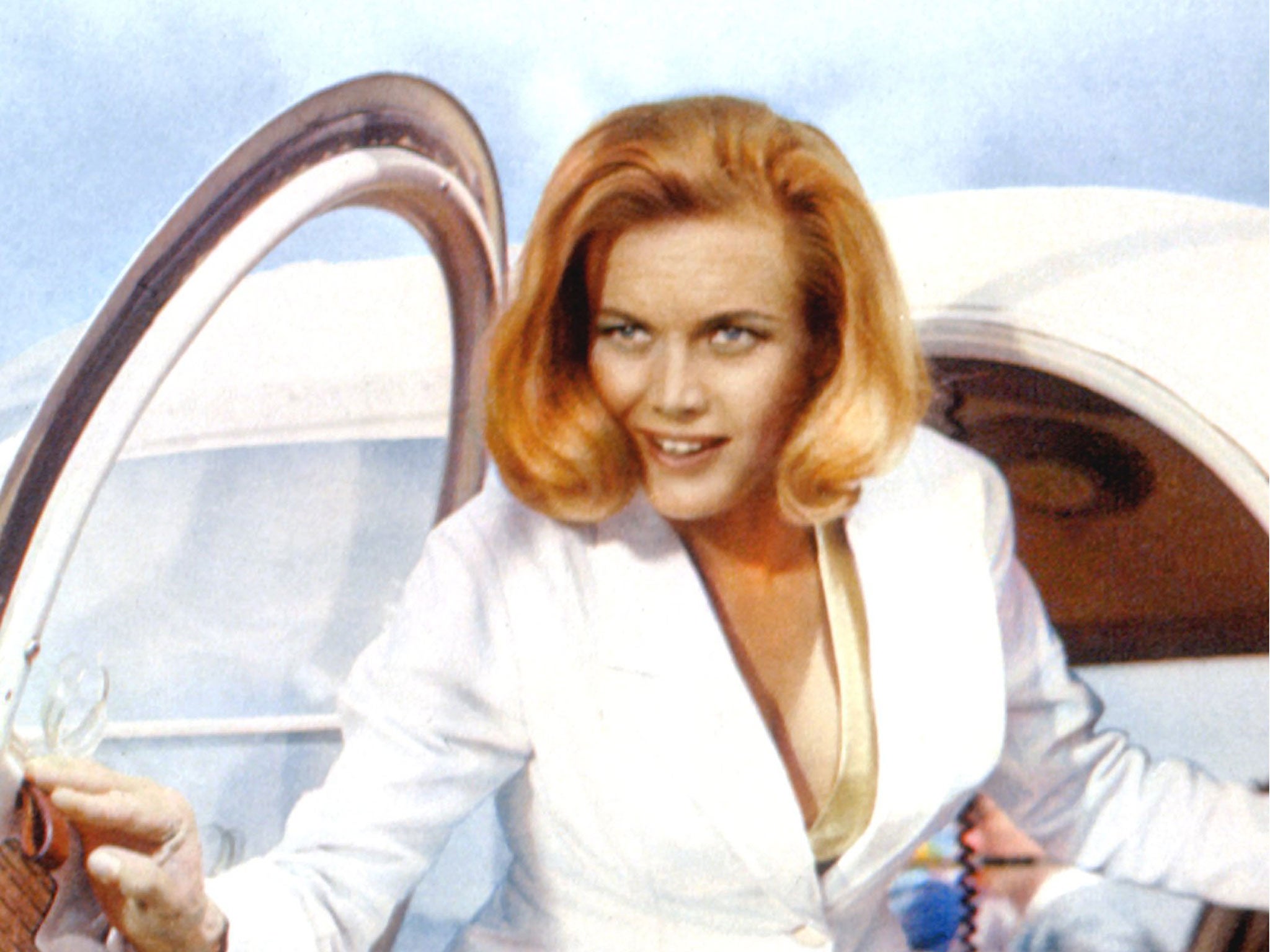 She's back: Honor Blackman in Goldfinger, 1964