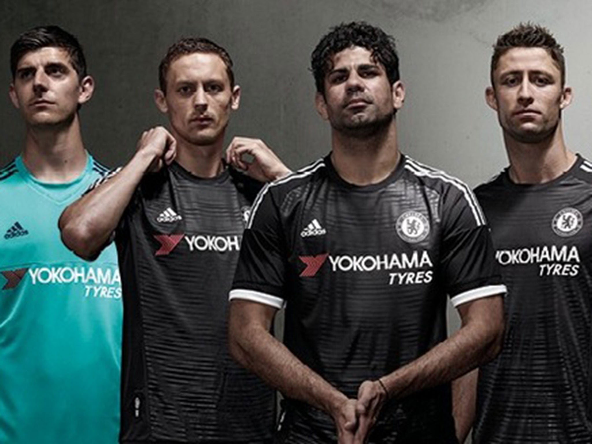 Chelsea players launch the new shirt