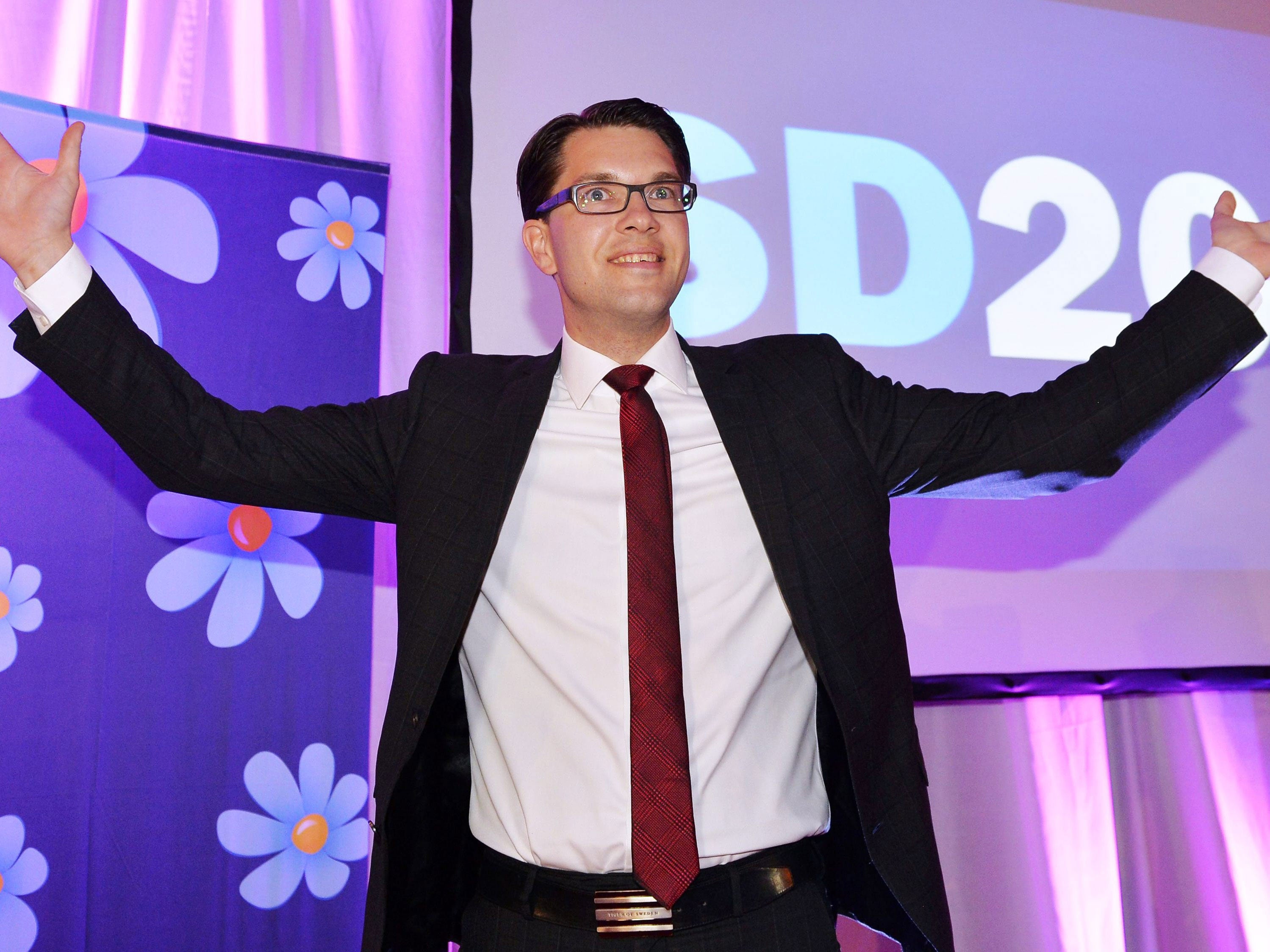 Sweden Democrats party leader Jimmie Akesson