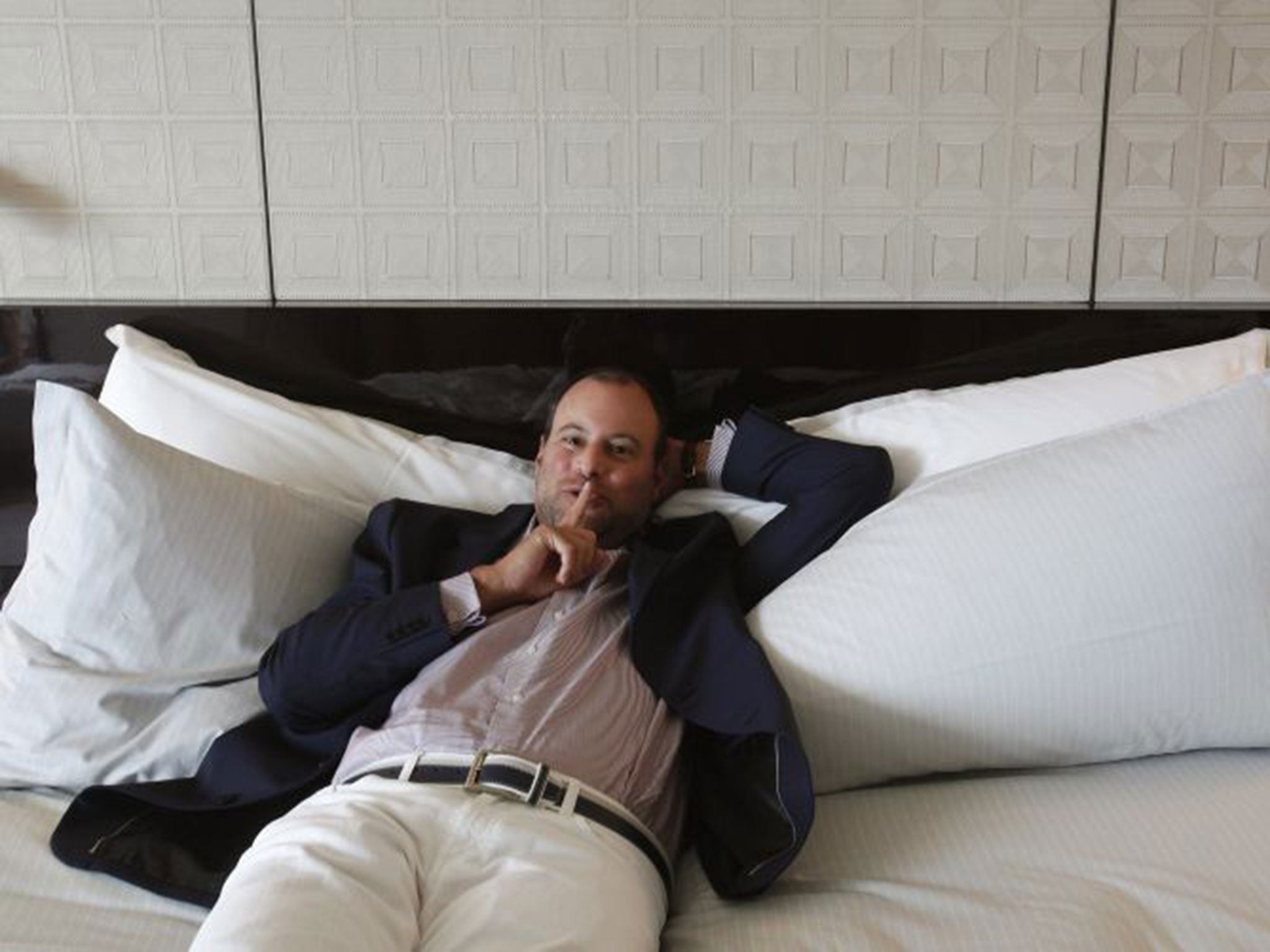 Ashley Madison founder Noel Biderman poses during an interview in Hong Kong in this August 28, 2013 (Reuters)