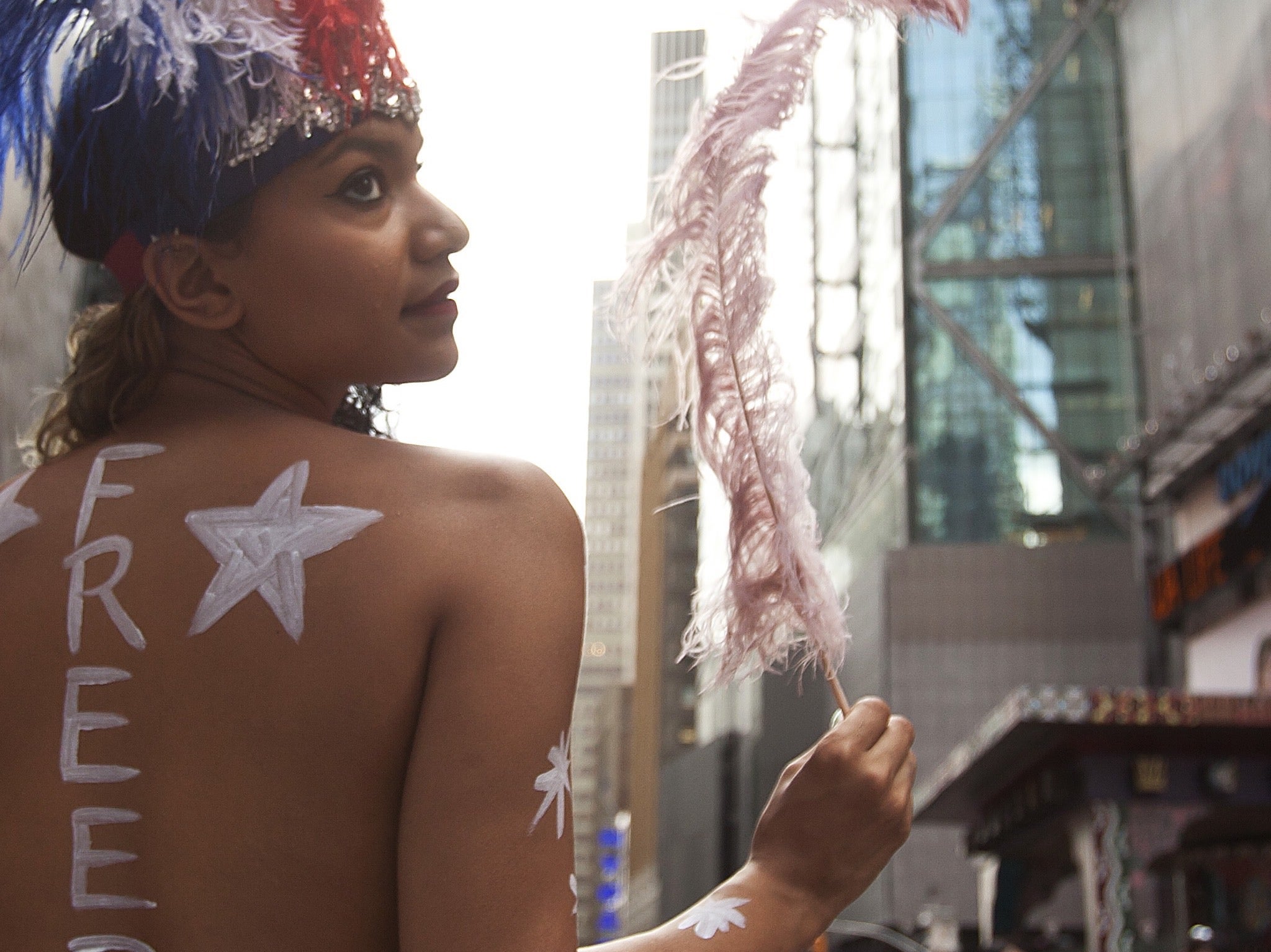 New York's mayor said he does not approve of the 'painted ladies' of Times Square