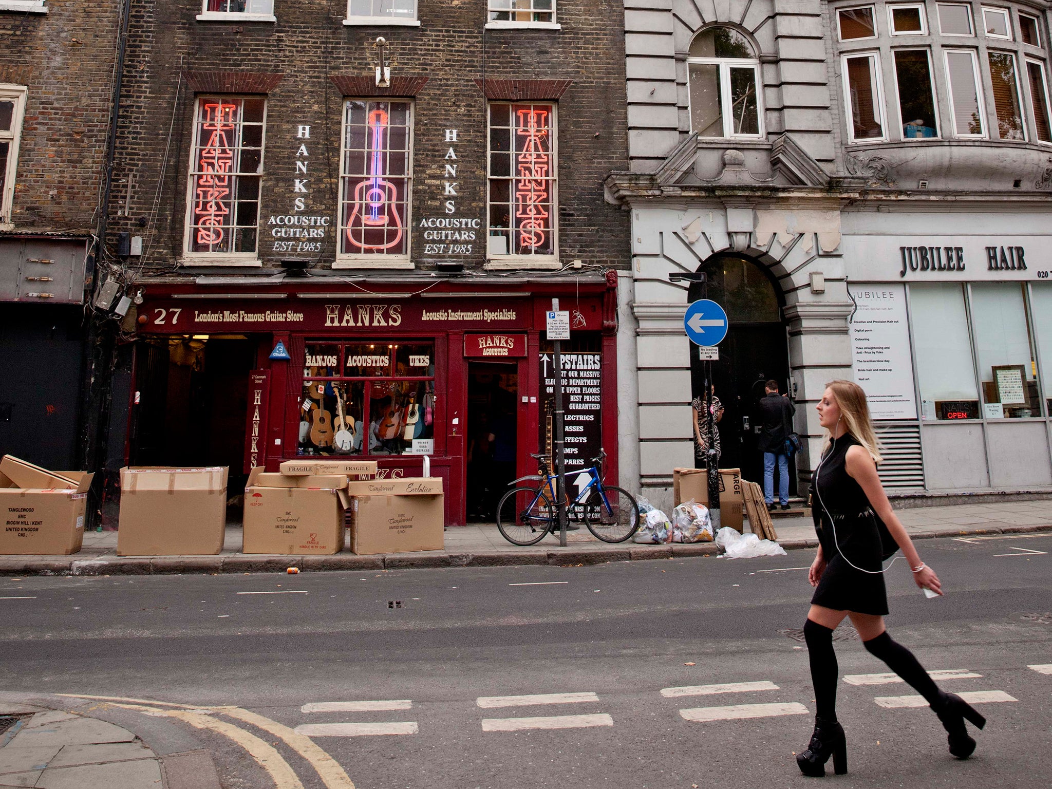 Denmark Street retains some of this area’s old spirit