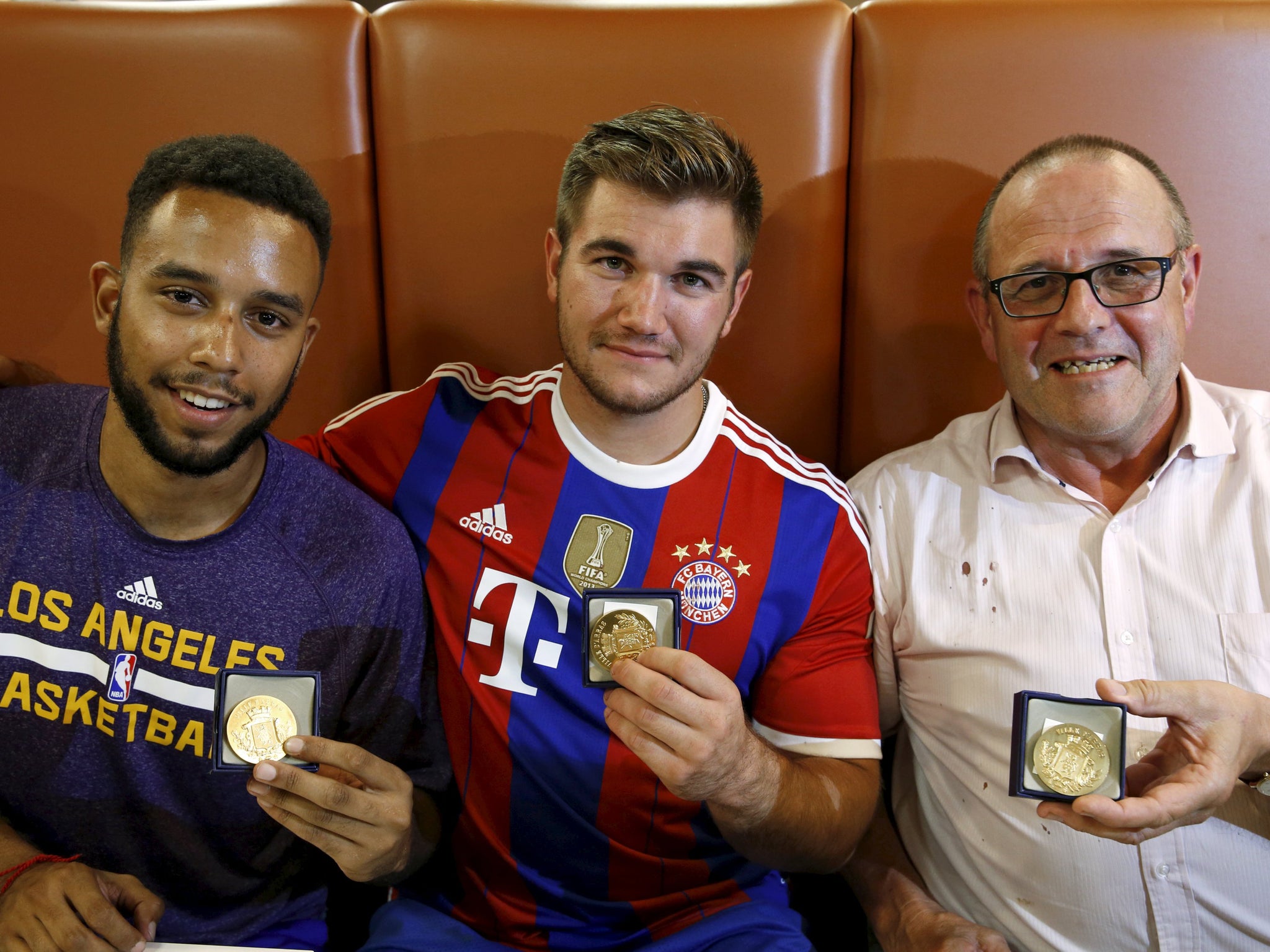 Anthony Sadler, Aleck Sharlatos and Chris Norman