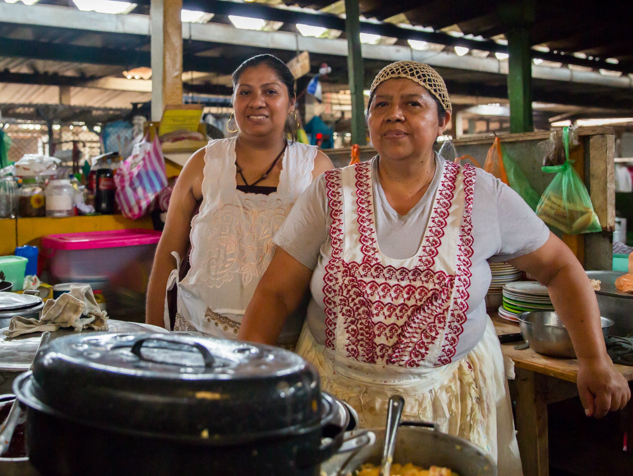 Juana Cano, a soup seller whose business is thriving thanks to the money she’s borrowed from Finca, which has allowed her to build a small house