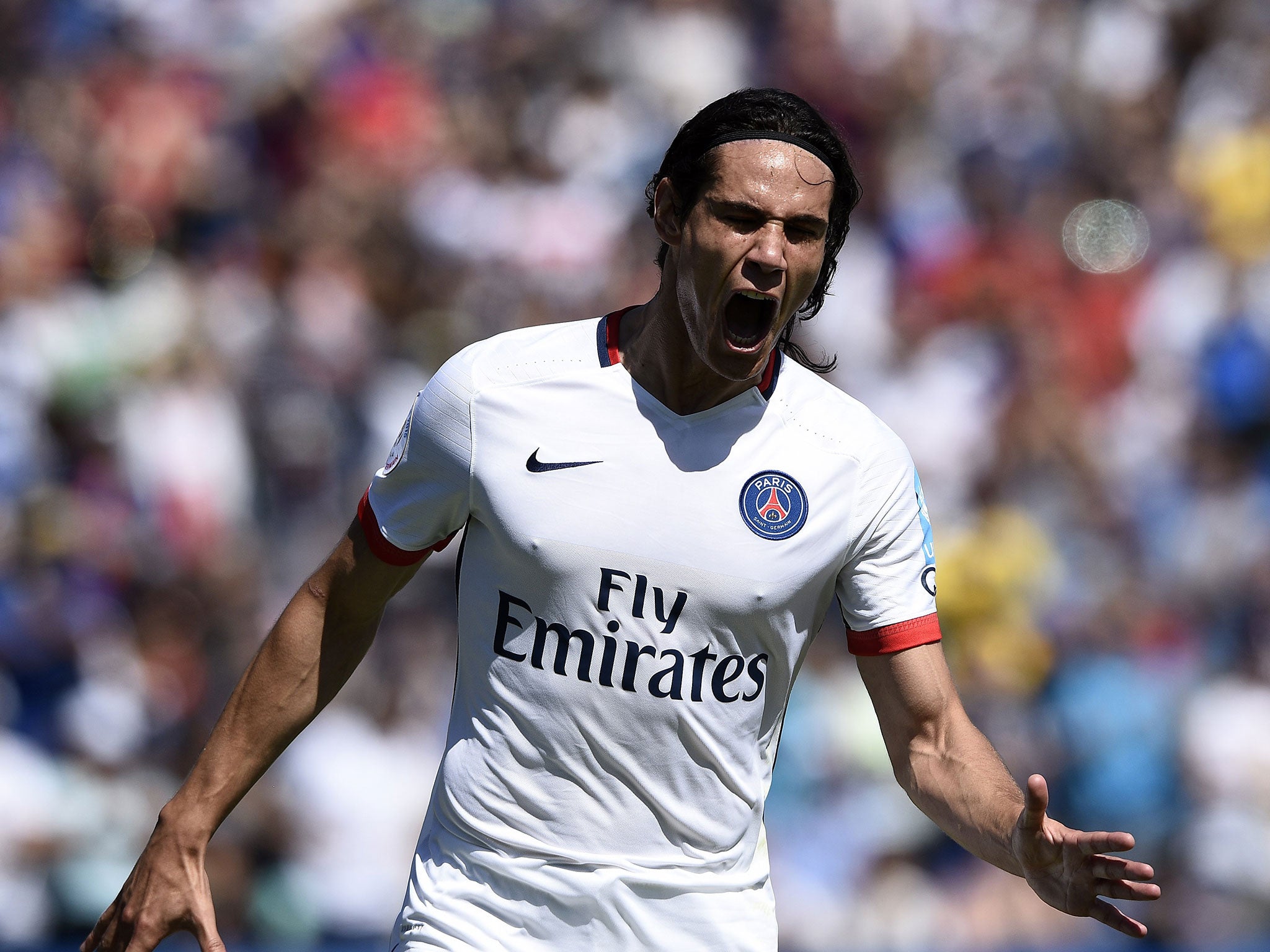 PSG striker Edinson Cavani