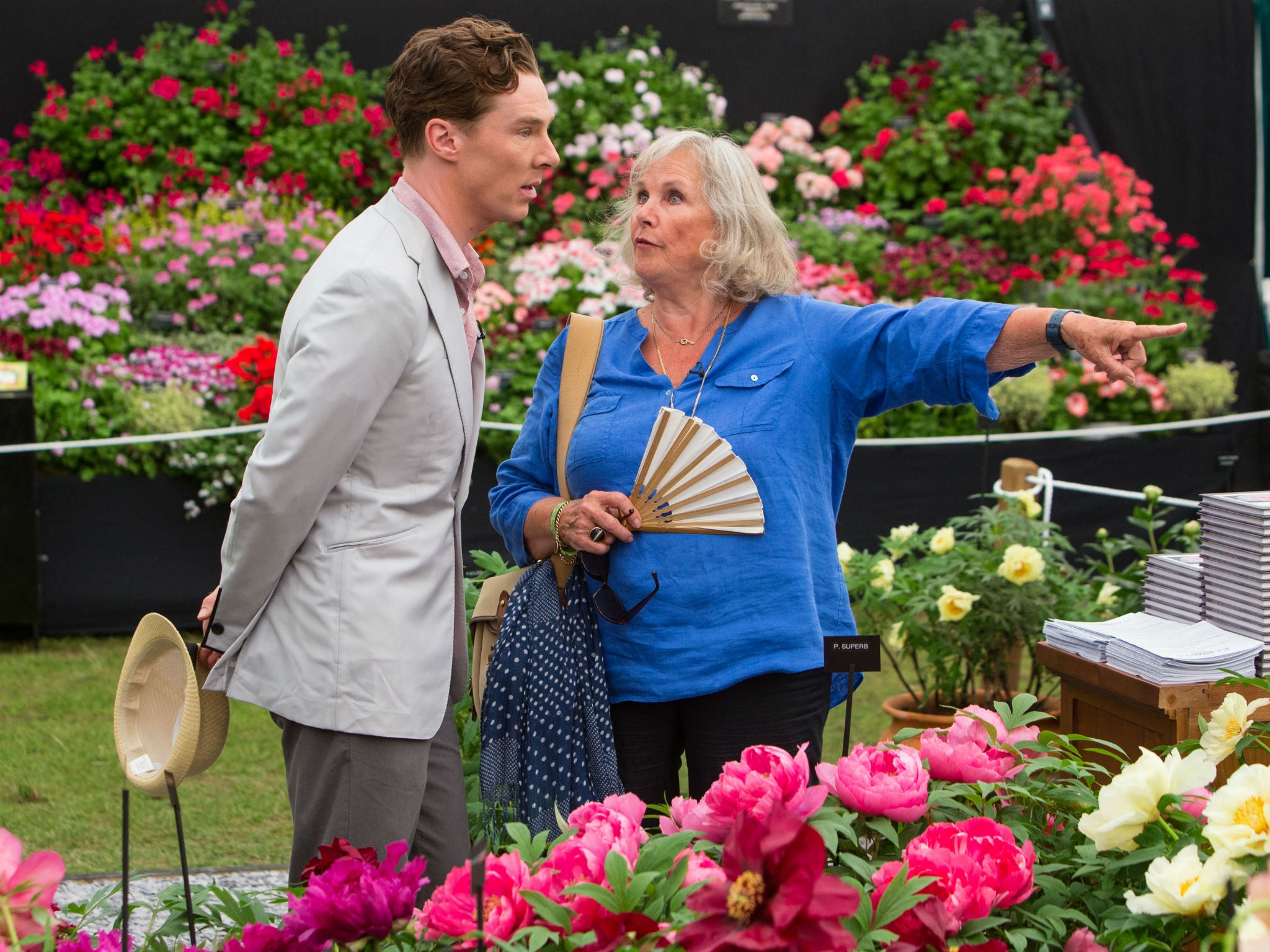 Benedict Cumberbatch with his mum Wanda earlier this year (Rex)