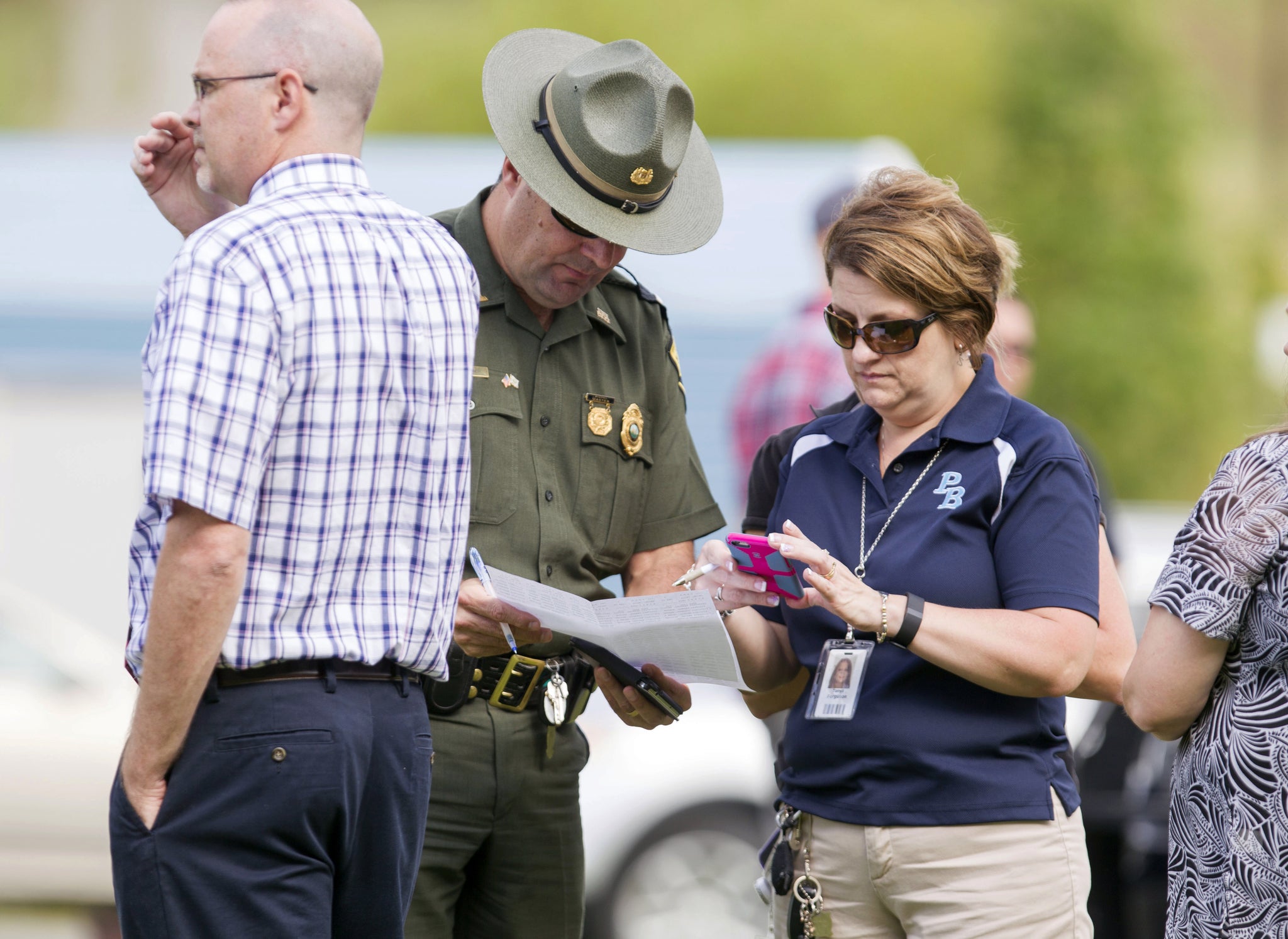 West Virginia Police and school officials help parents reunite with their children