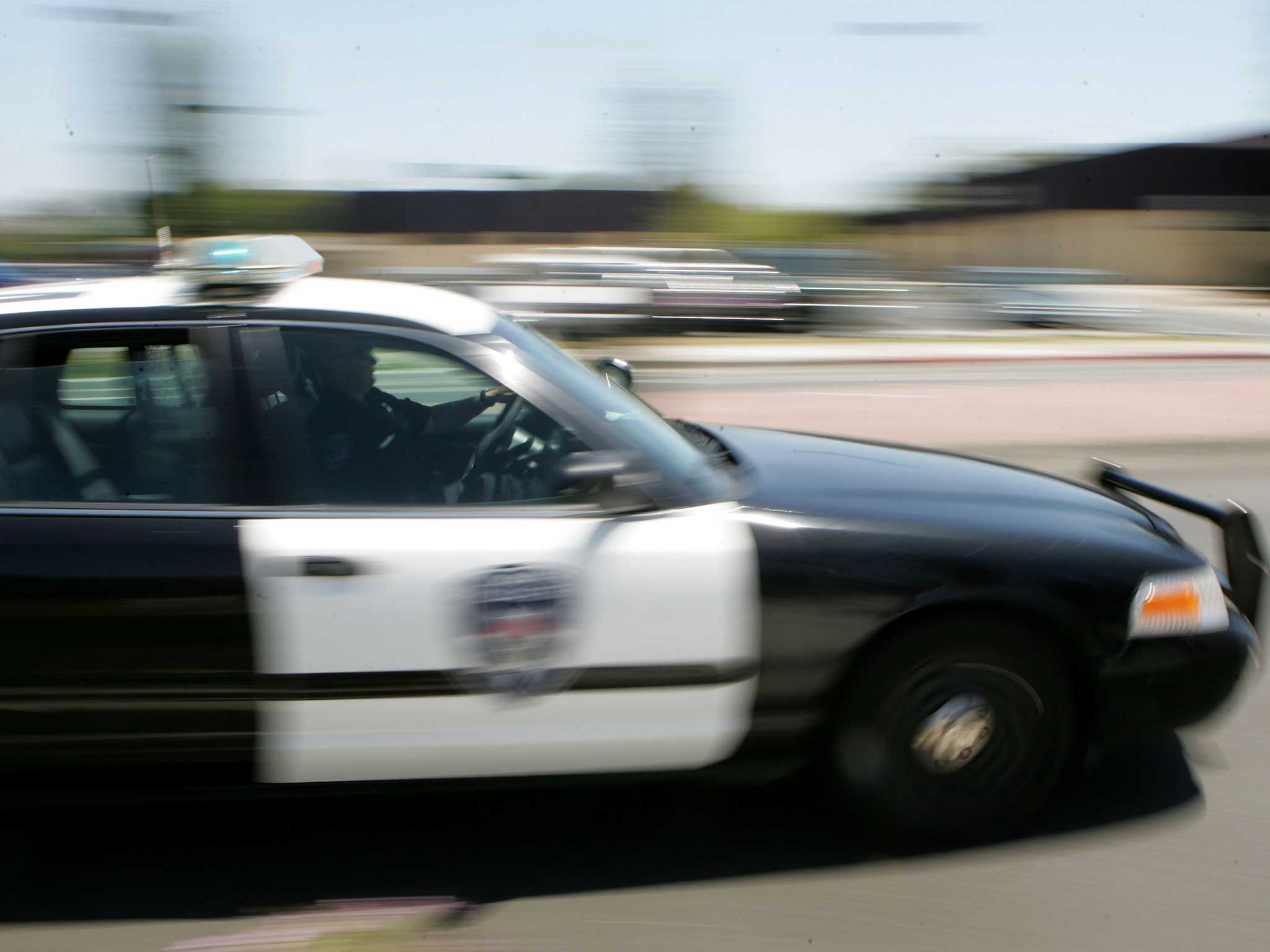 The suspect is being chased down Interstate 64