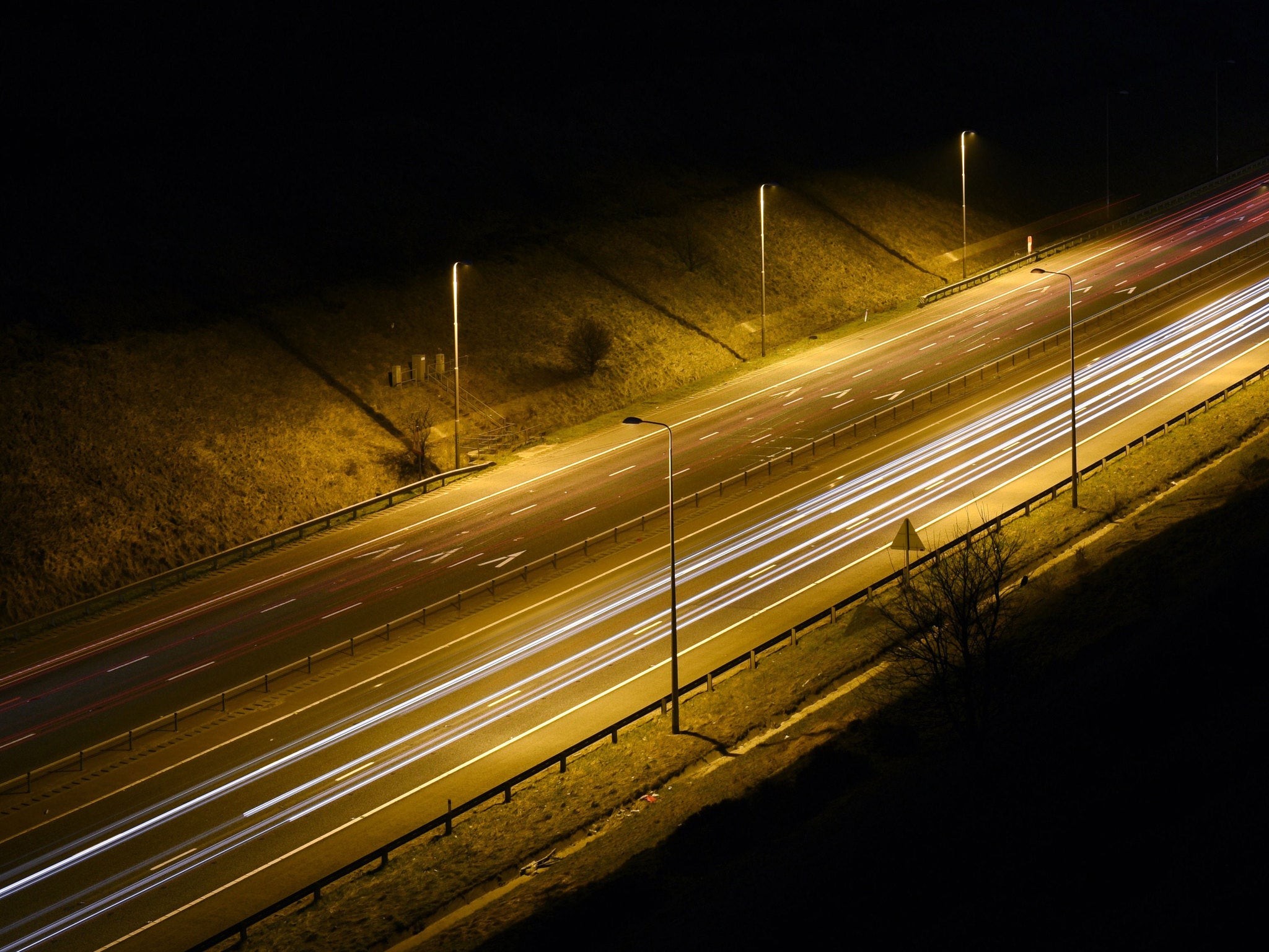 The lighting was 'sparse' on the road where Lane was hit