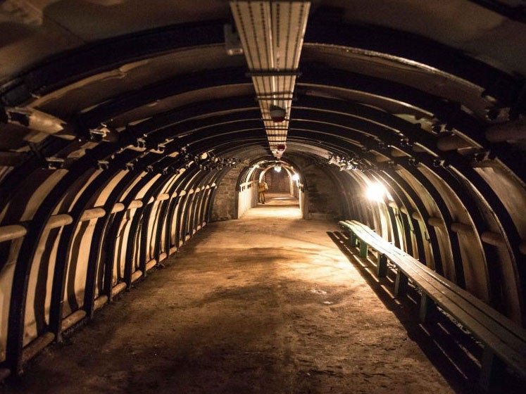 An old mine shaft in Walbrzych, Poland, potentially similar to the Nazi tunnels in the region