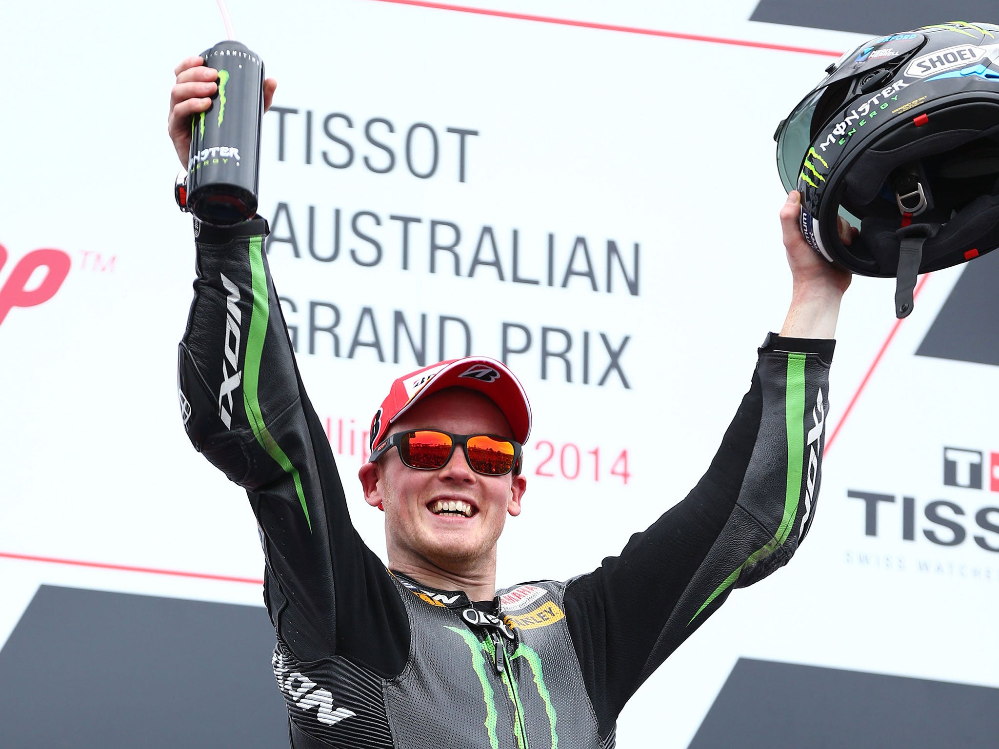 Smith celebrates his maiden podium in MotoGP