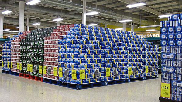 A Tesco in Reading has stocked up for the festival