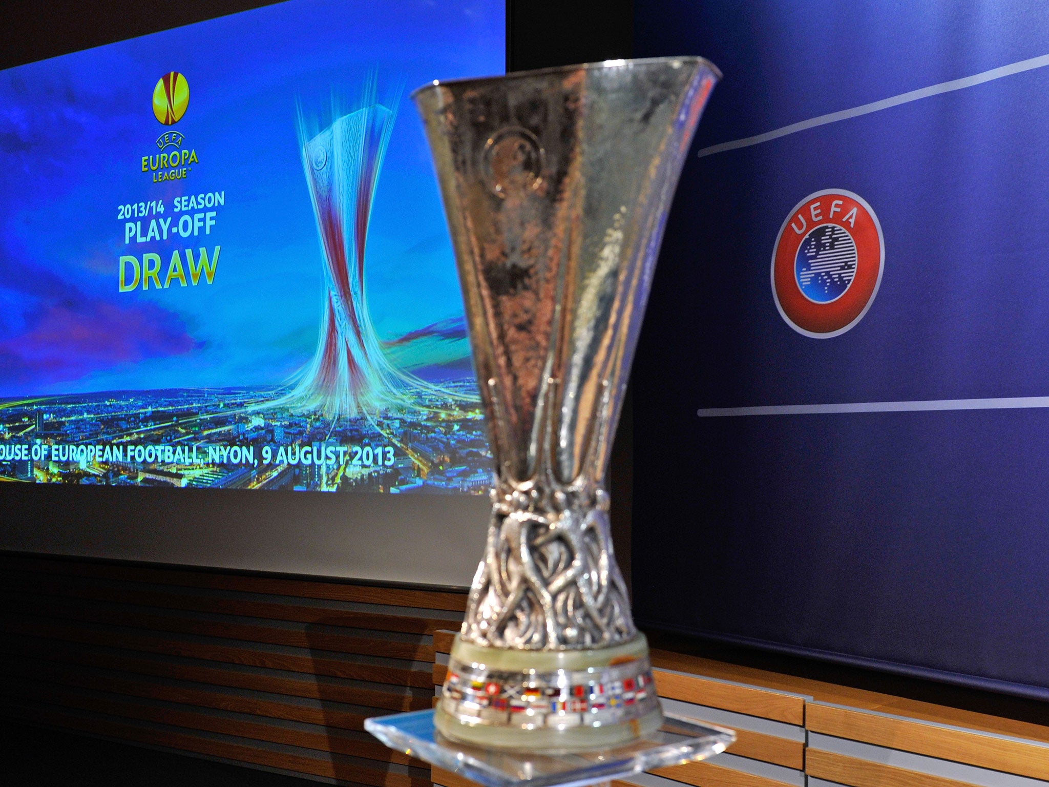 The Europa League trophy