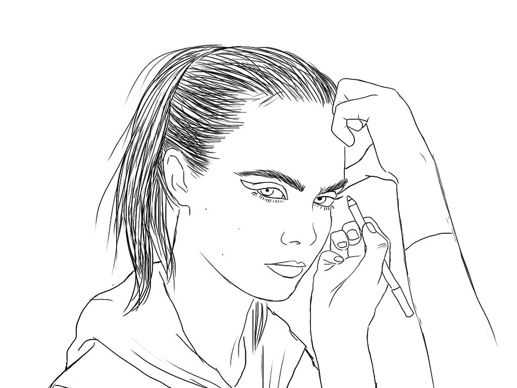 Cara Delevingne colouring book