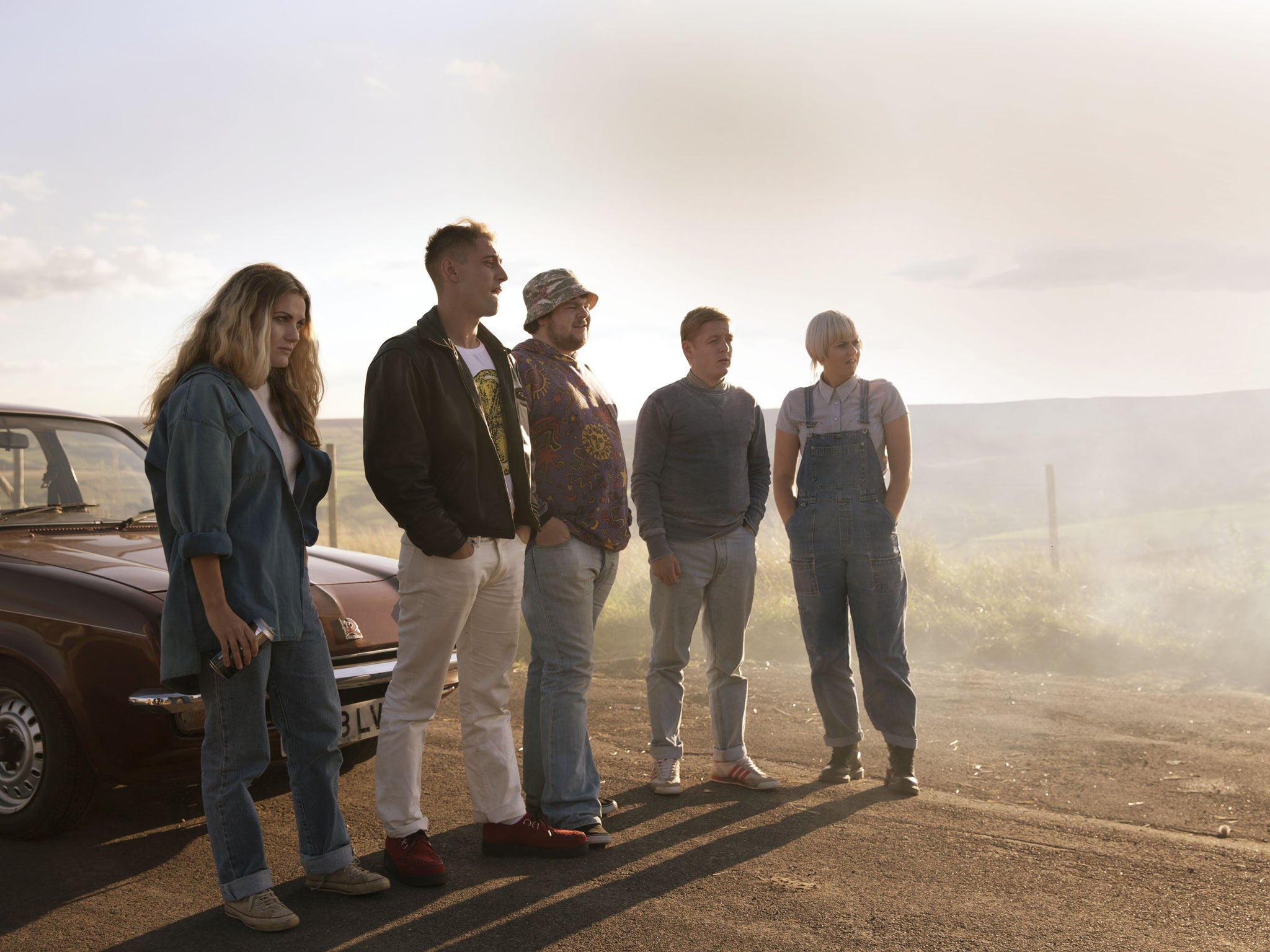 Michael Socha as Harvey, Chanel Cresswell as Kelly, Tomas Turgoose as Shaun, Danielle Watson as Trev and Andrew Ellis as Gadget