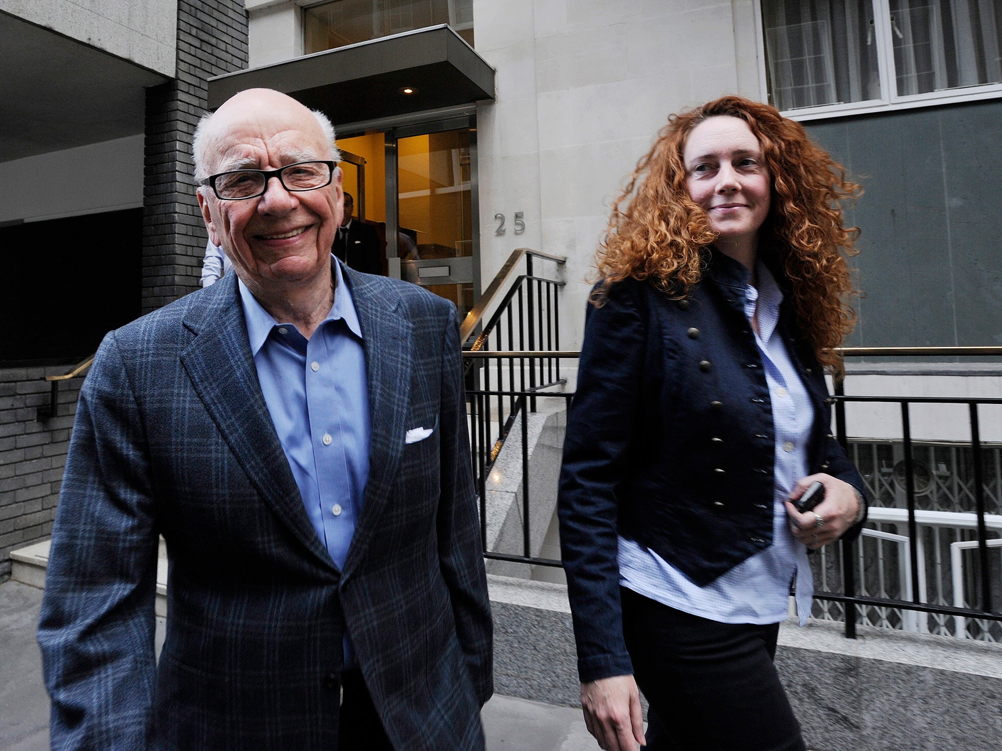 Rupert Murdoch with Rebekah Brooks